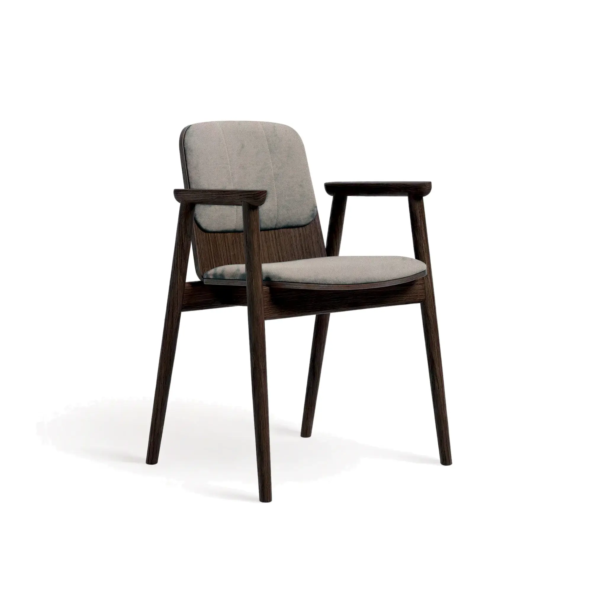 Butaca PROP – Asiento y respaldo tapizados – roble marrón M50 [B-4395-DM50] (15)