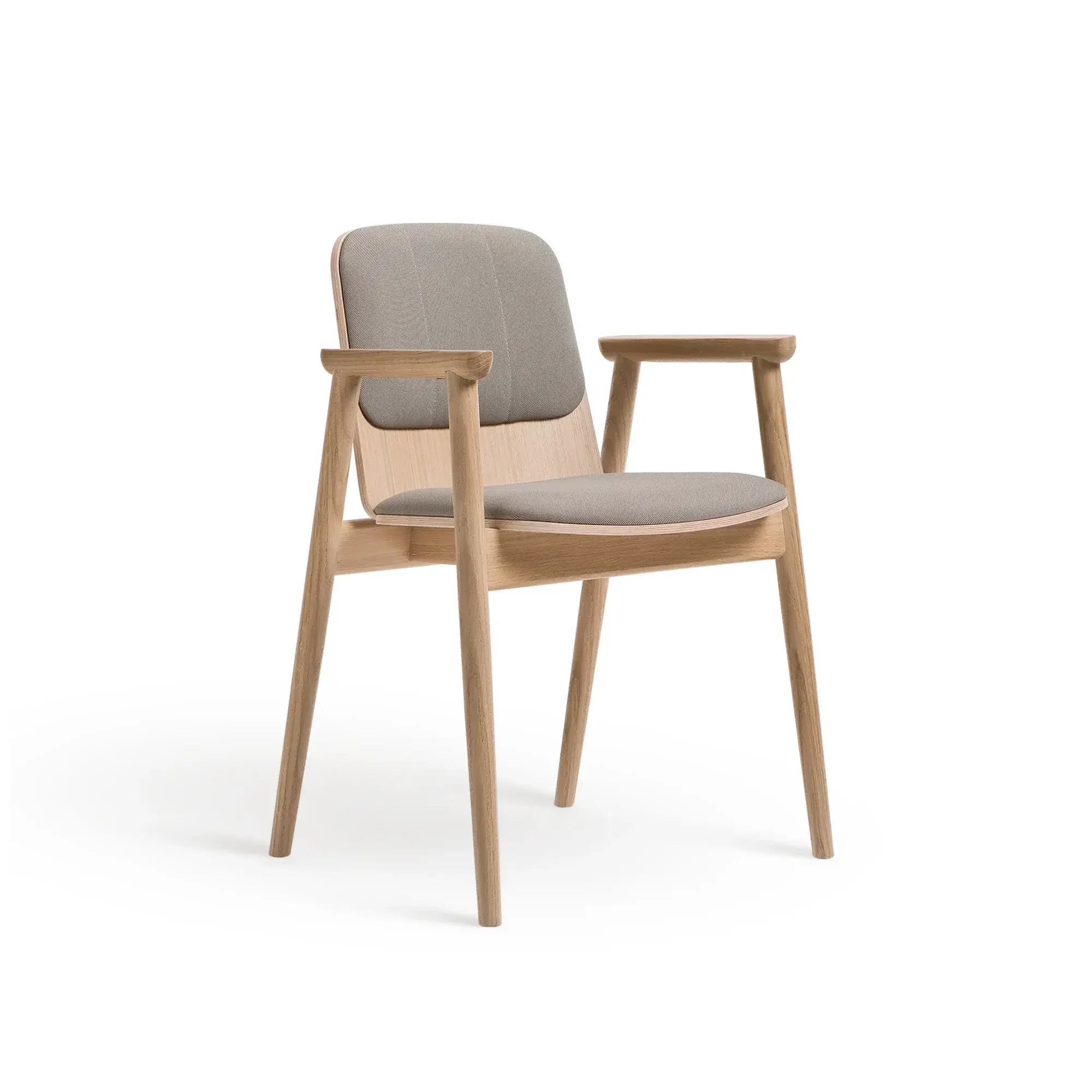 Butaca PROP – Asiento y respaldo tapizados – roble cálido M10 [B-4395-M10] (2)