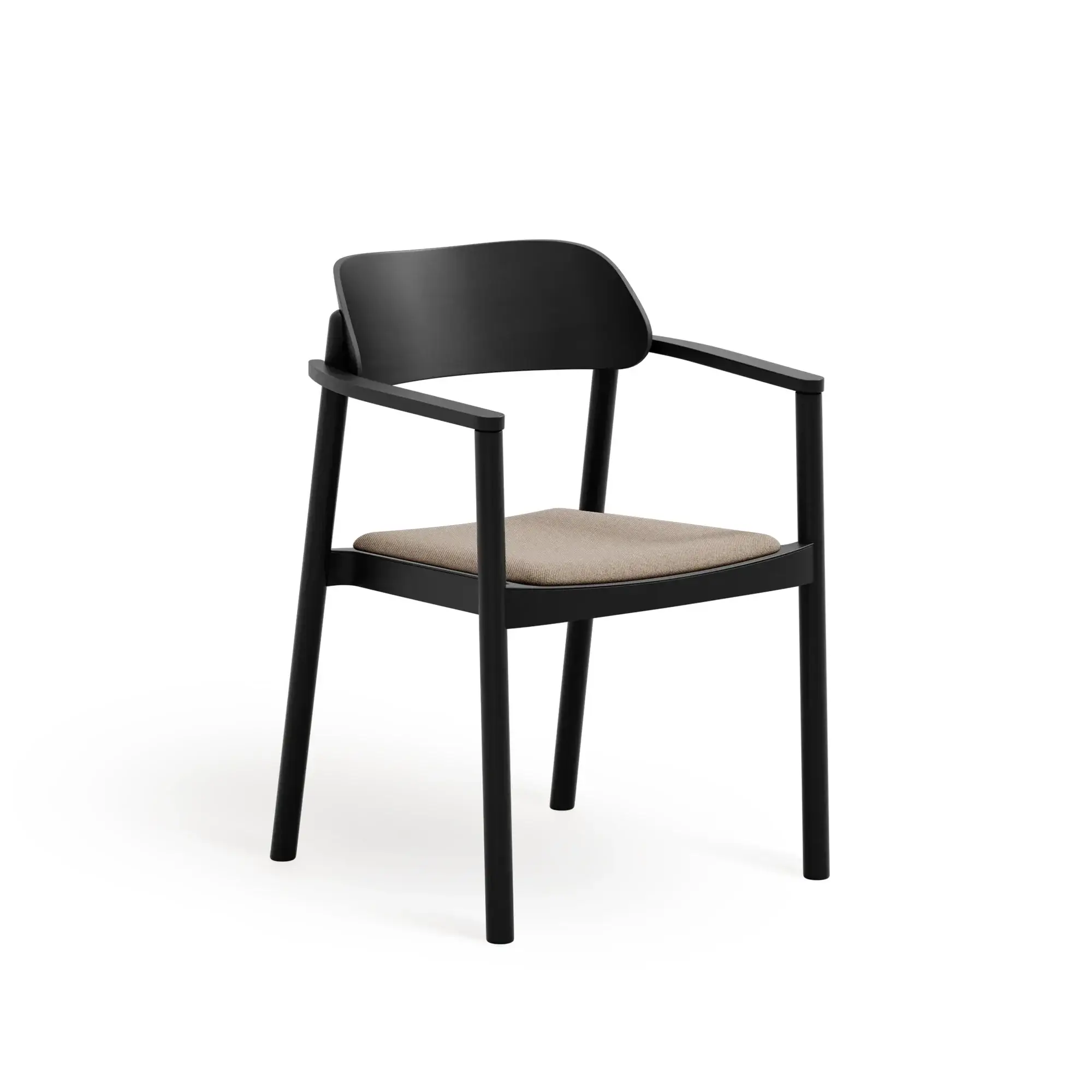 Butaca NIMM – Asiento tapizado · respaldo de madera – haya negra M63 [B-4590U-M63] (9)
