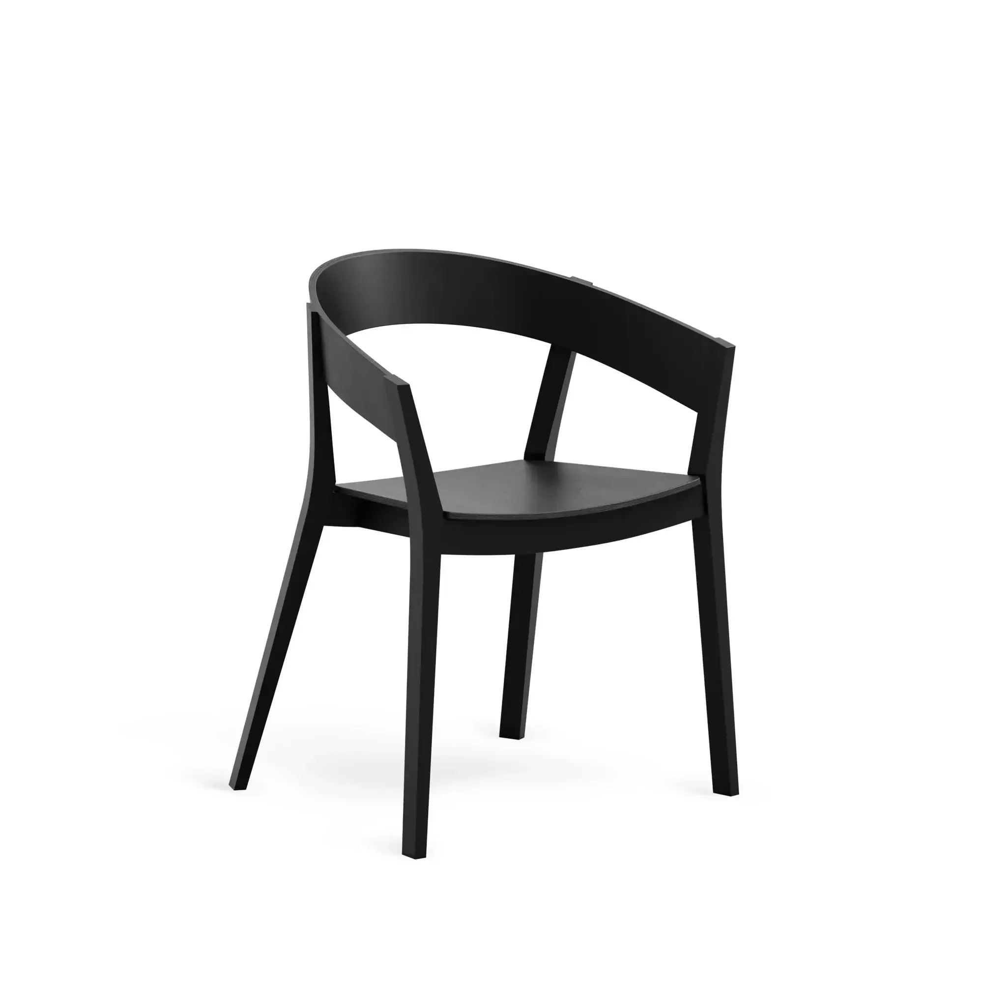 Butaca ARCHER – Asiento y respaldo de madera – haya negra M63 [B-4800B-M63] (10)