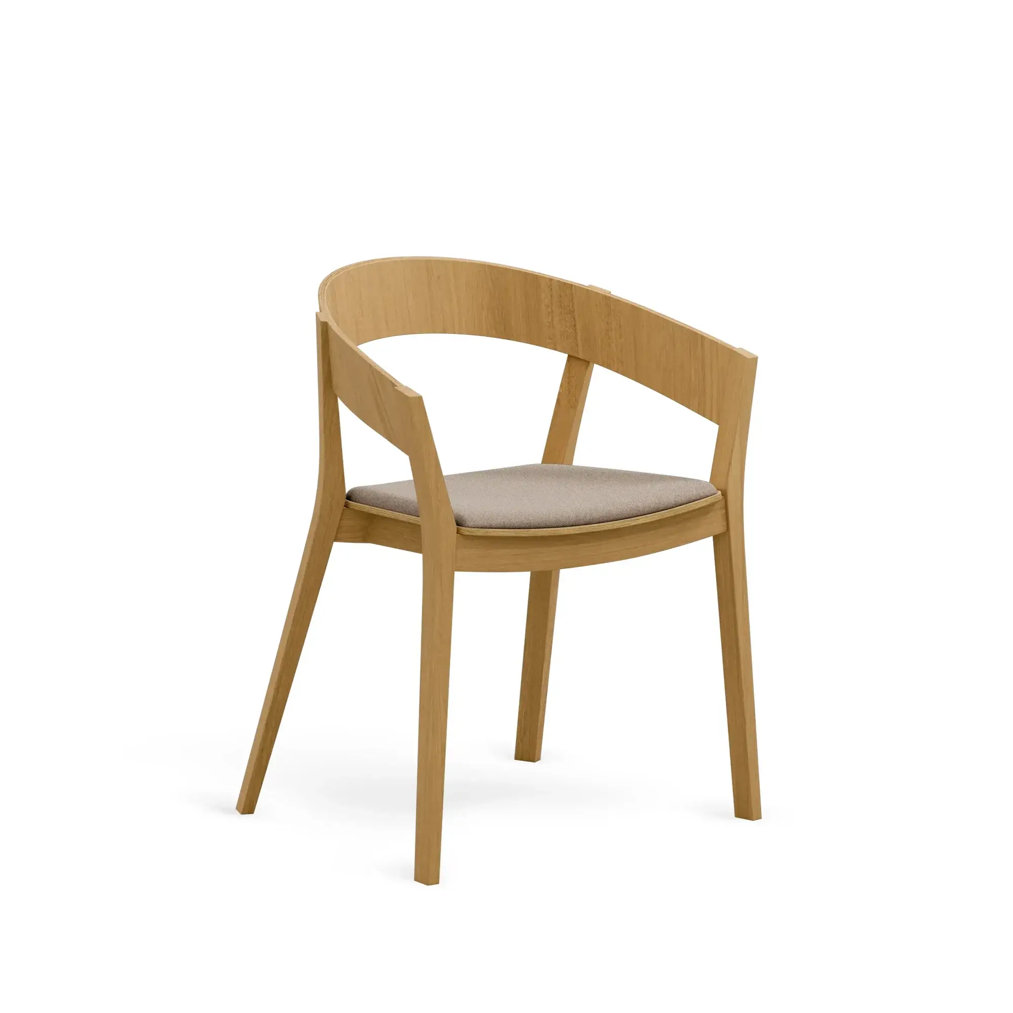 Butaca ARCHER – Asiento tapizado · respaldo de madera – roble cálido M10 [B-4800BU-M10] (9)