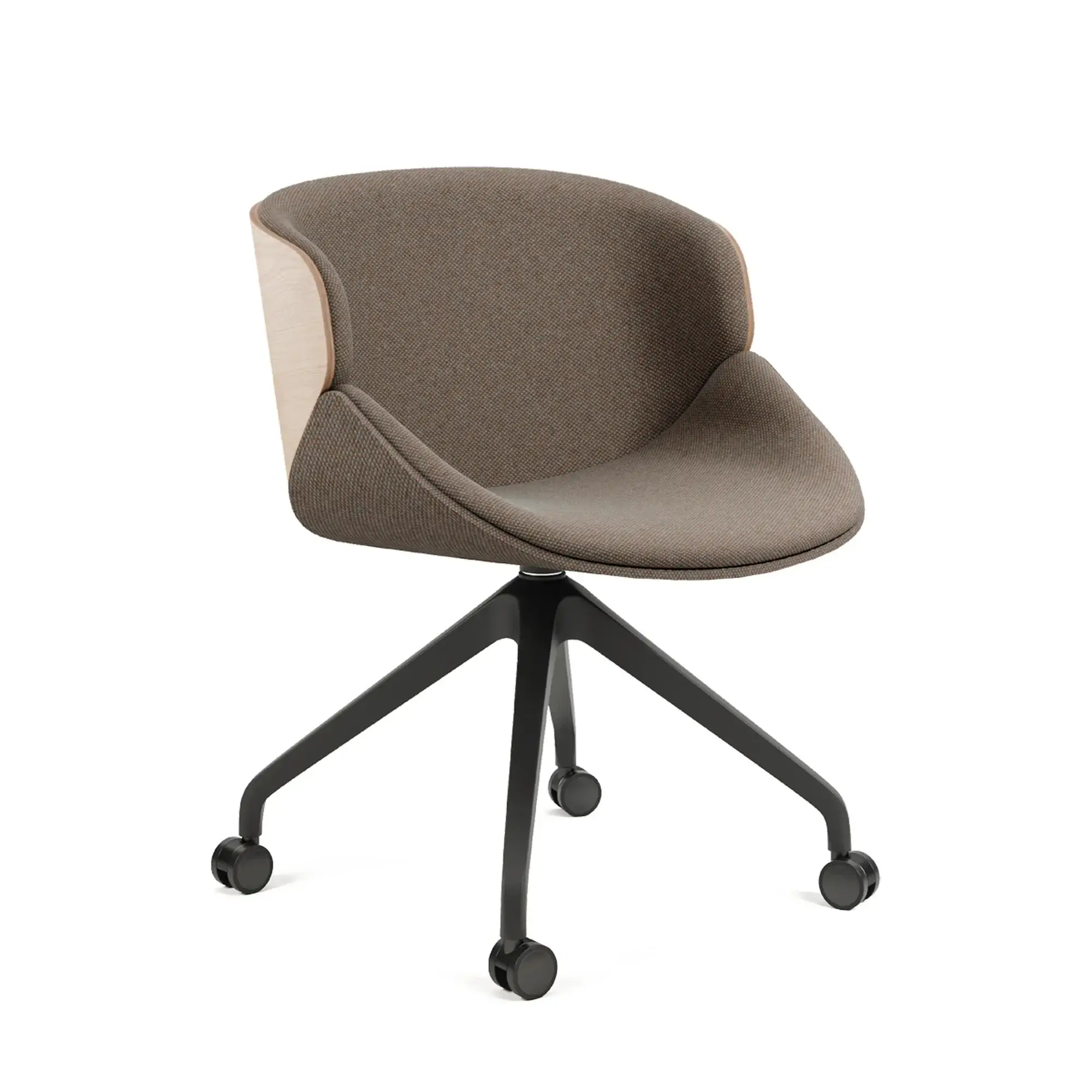 Silla ARIA con panel de madera – Respaldo con panel de madera · base giratoria 5303 – haya teñida [B-5303-BEECH] (6)