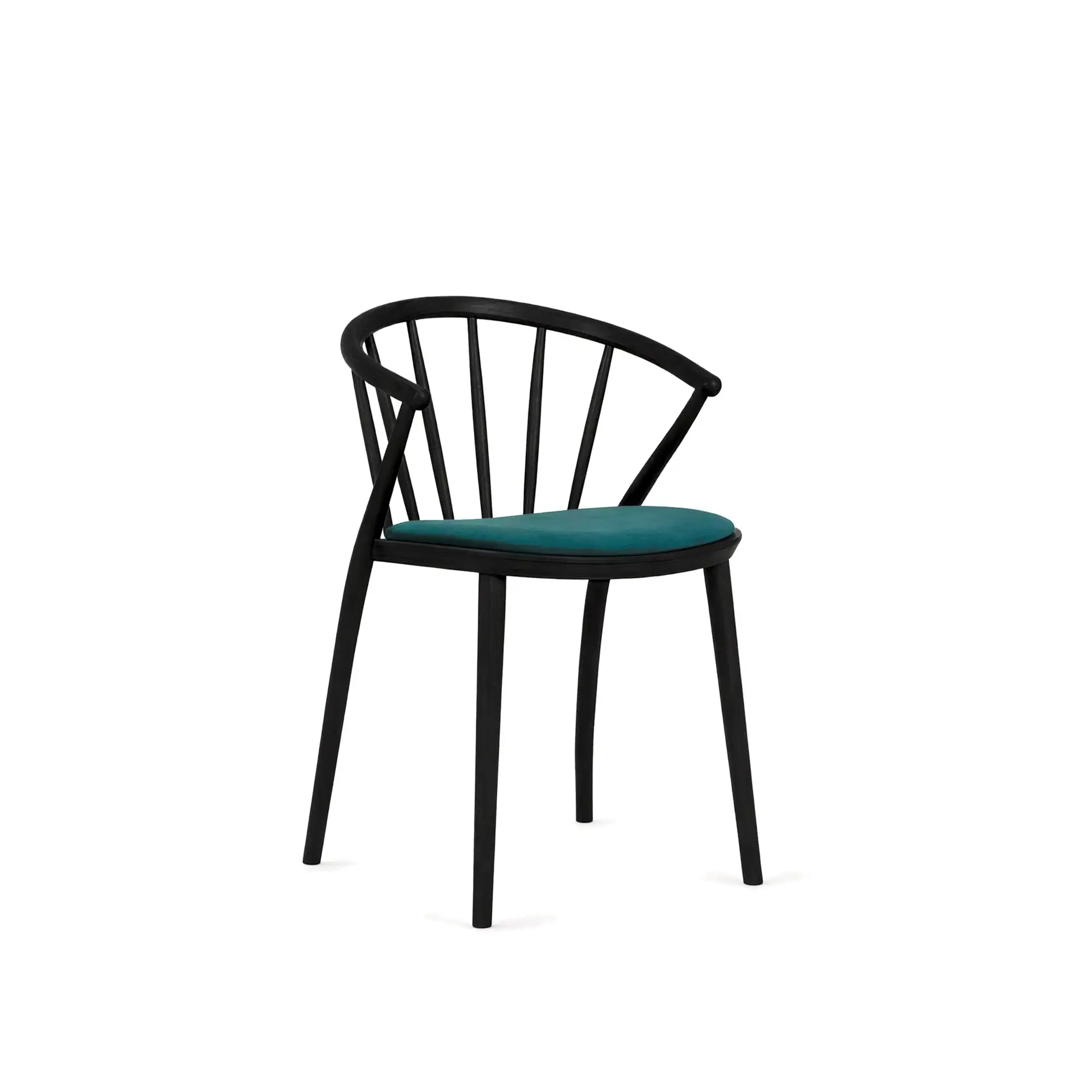 Silla SUDOKU – Asiento tapizado · respaldo de madera – haya negra M63 [B-9820U-M63] (15)