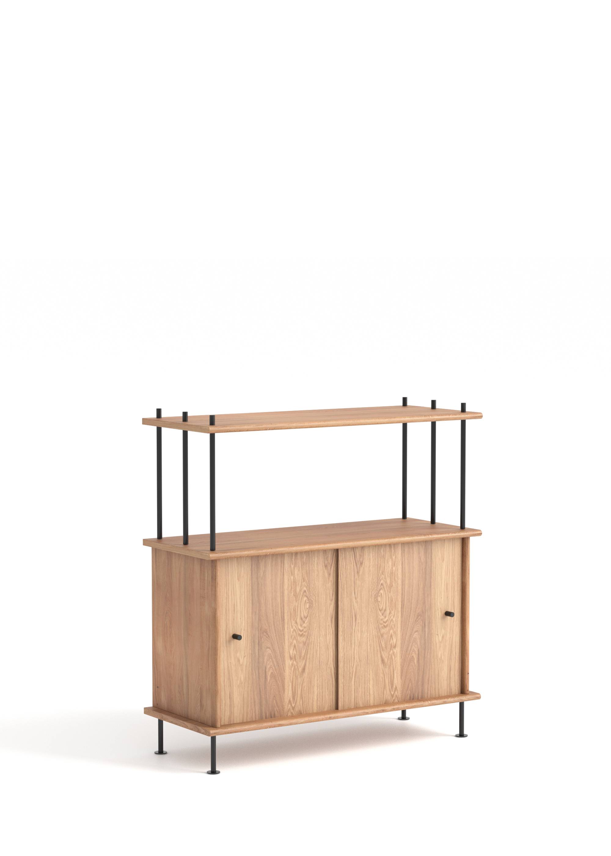 Sistema BAVA 100 - Estanterías de Madera maciza de roble (5)
