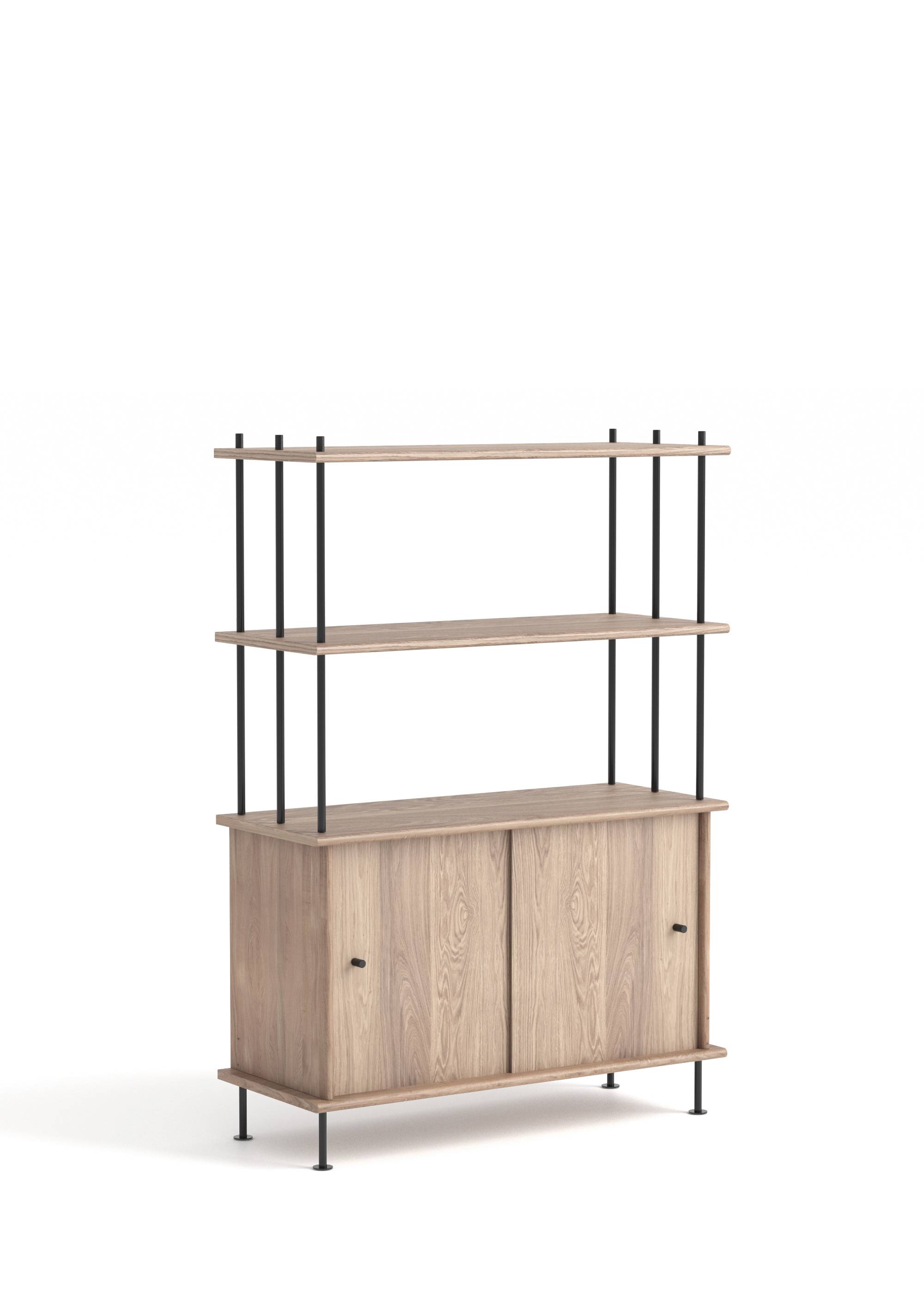 Sistema BAVA 100 - Estanterías de Madera maciza de roble (26)