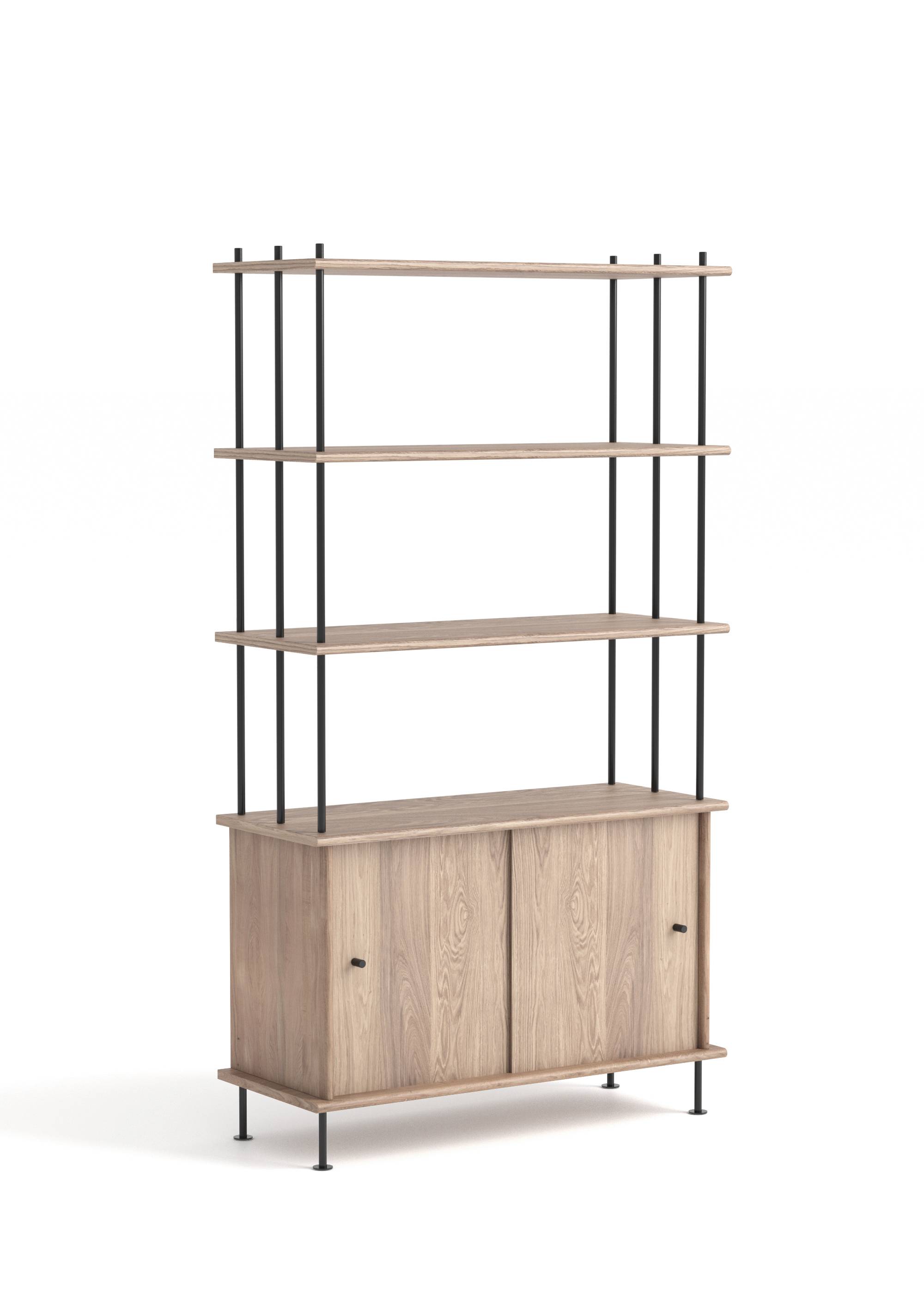 Sistema BAVA 100 - Estanterías de Madera maciza de roble (38)