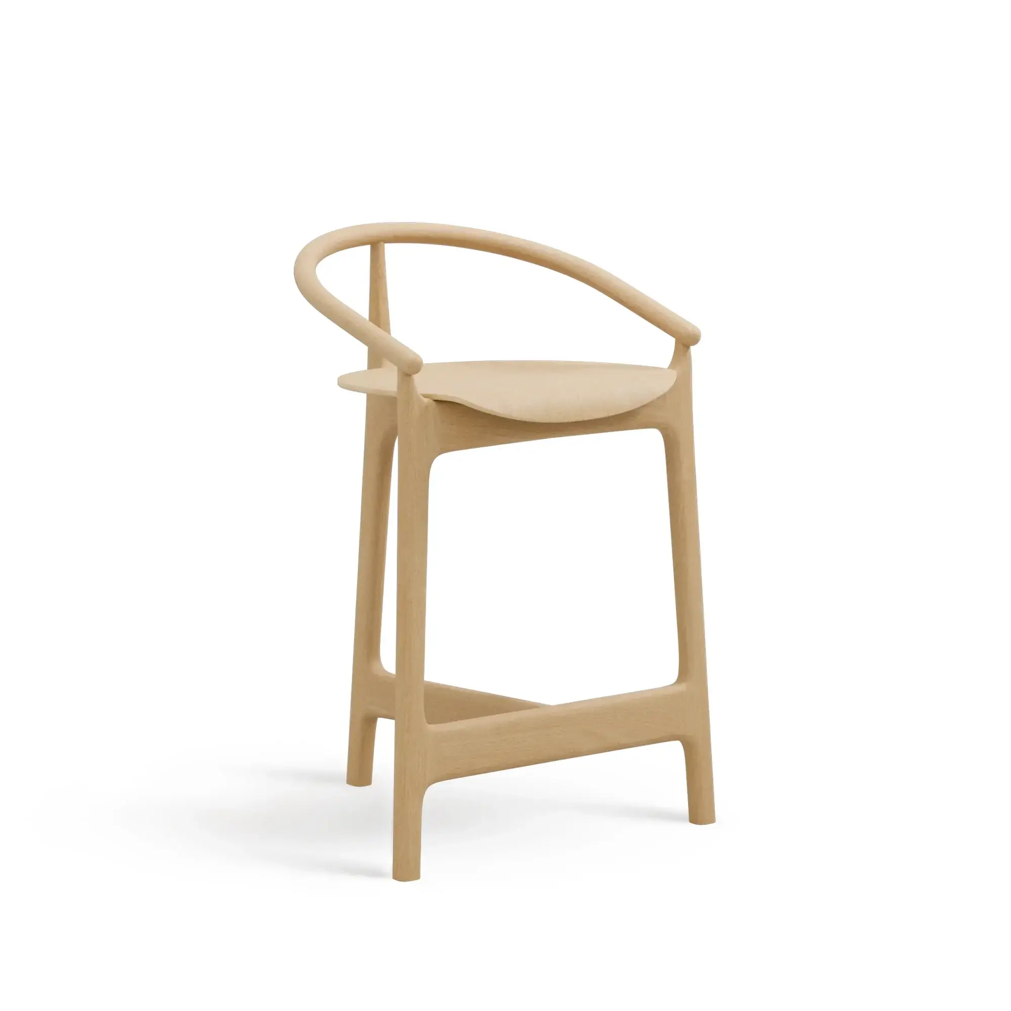 Taburete alto EVO – Asiento y respaldo de madera – haya clara M07 [H-2940-SH660-M07] (2)