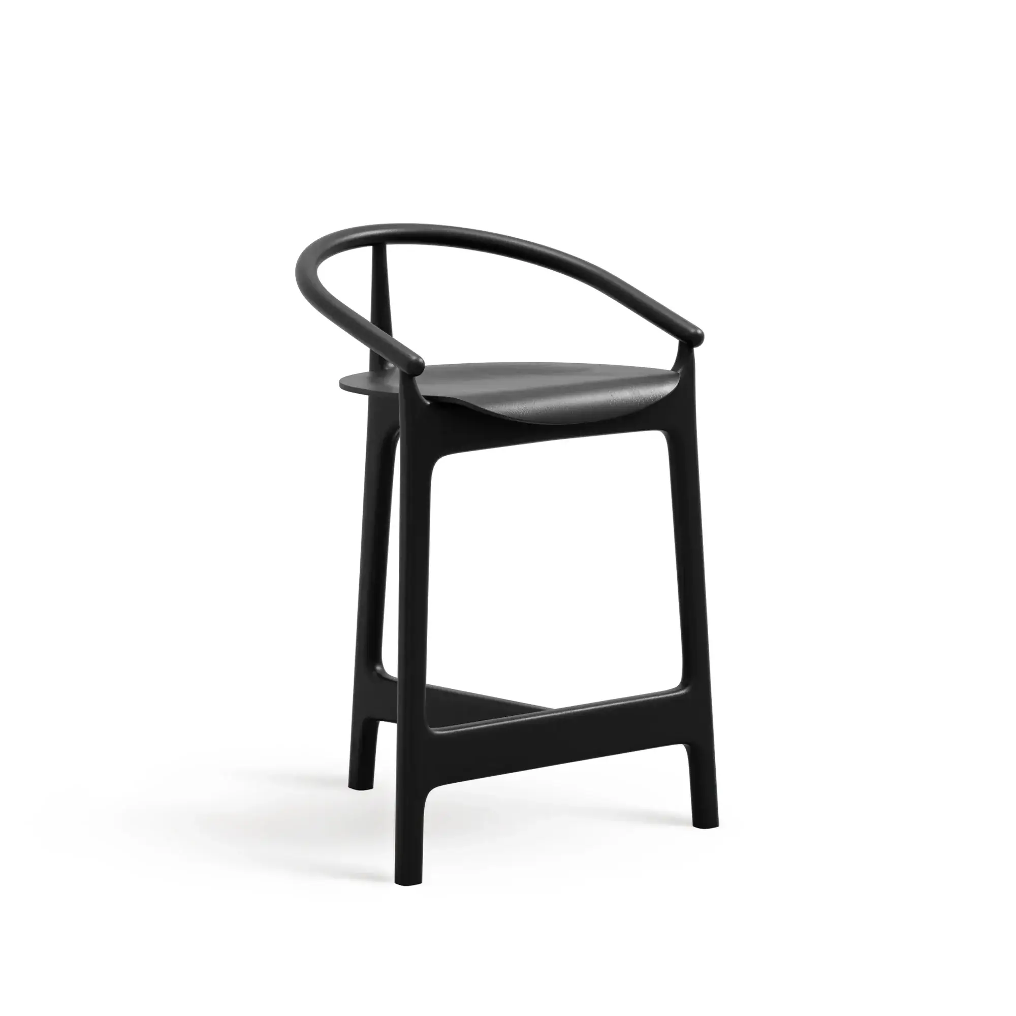 Taburete alto EVO – Asiento y respaldo de madera – haya negra M63 [H-2940-SH660-M63] (10)