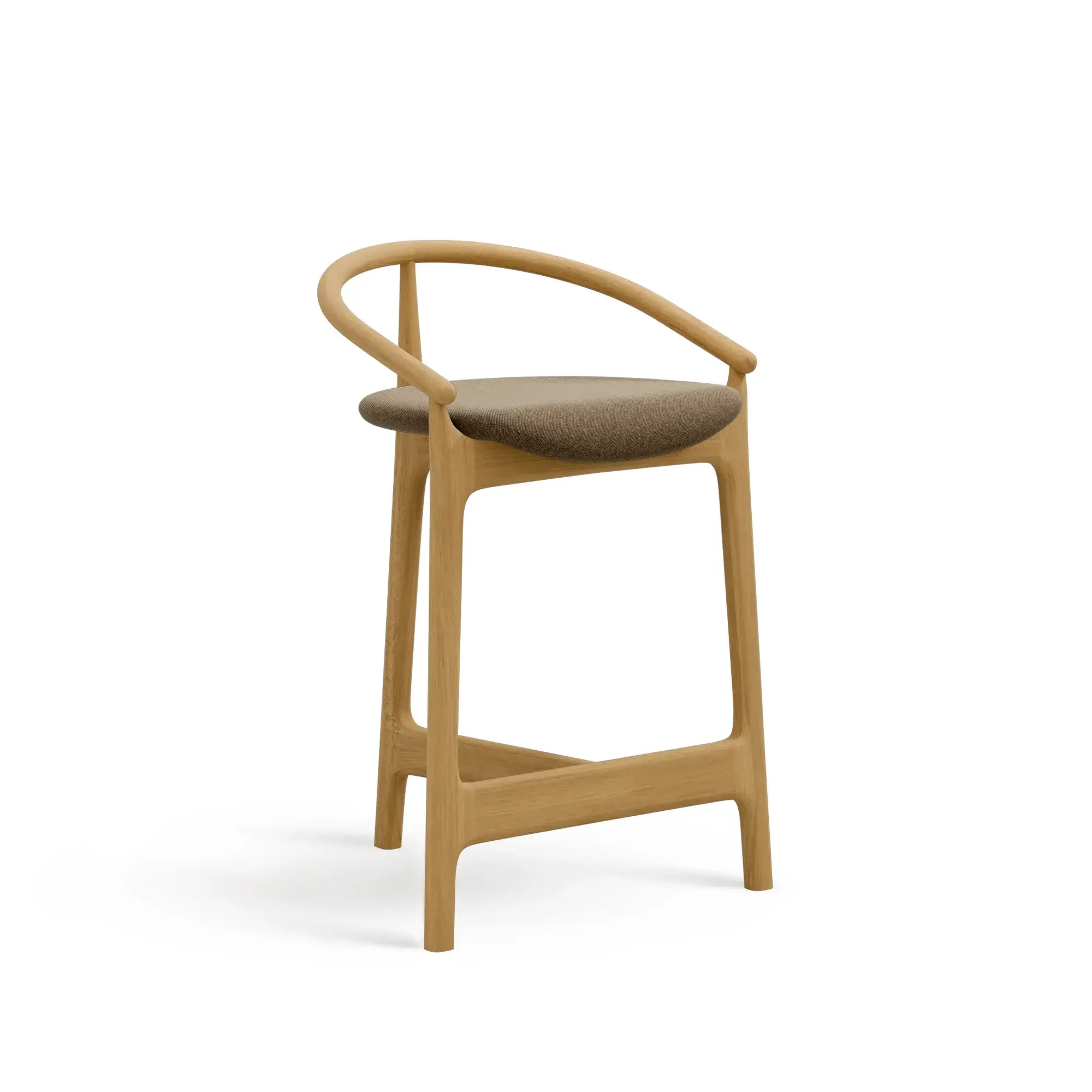 Taburete alto EVO – Asiento tapizado · respaldo de madera – roble cálido M10 [H-2940U-SH680-M10] (7)