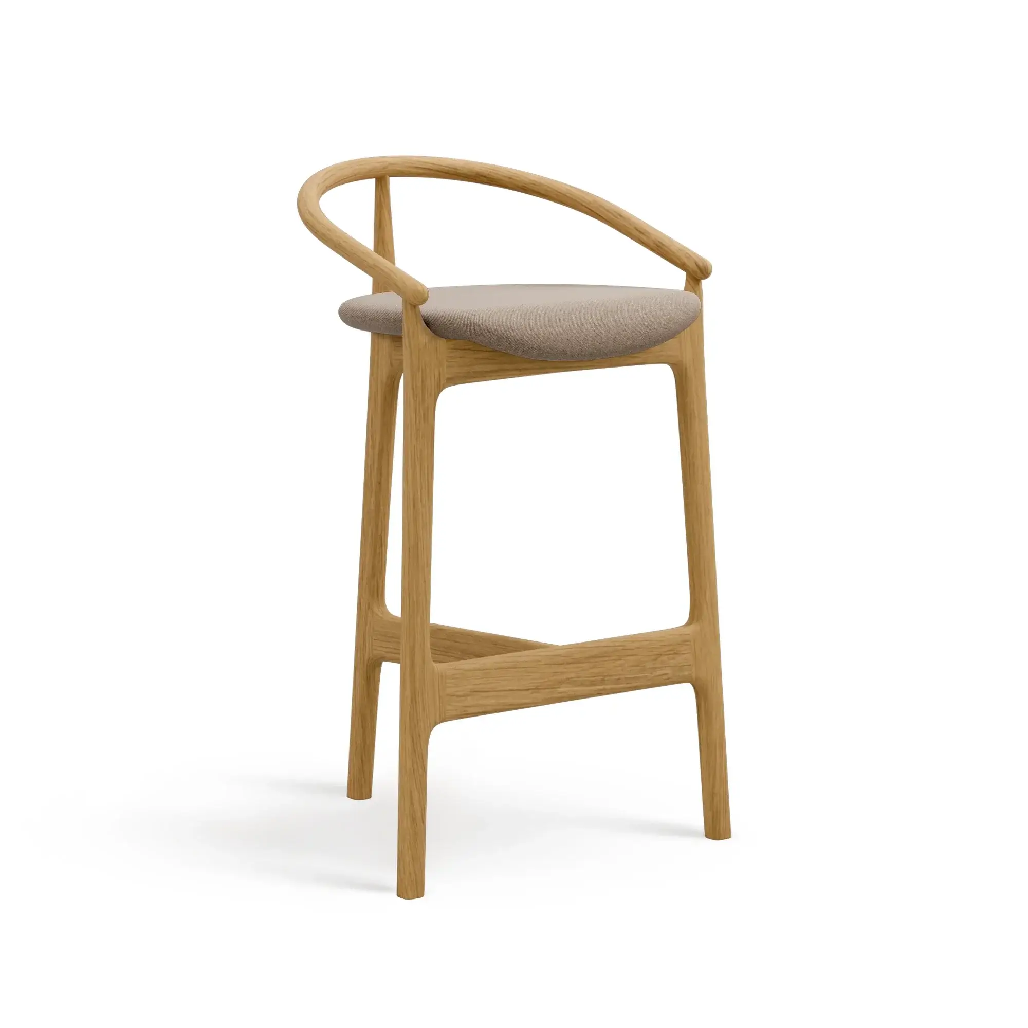 Taburete alto EVO – Asiento tapizado · respaldo de madera – roble cálido M10 [H-2940U-SH780-M10] (8)