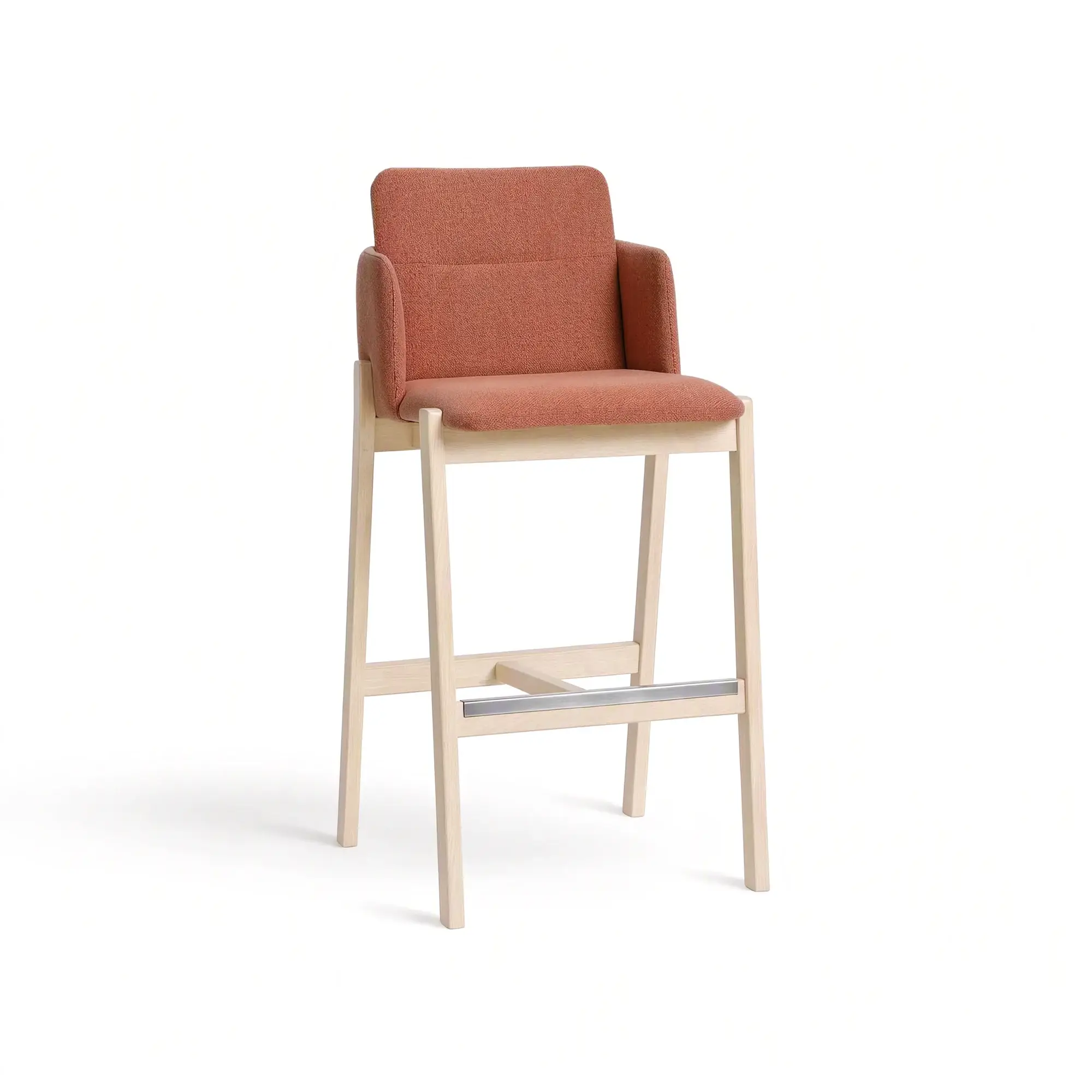 Taburete alto NOTE – Tapizada · patas de madera – haya clara M07 [H-4060-SH745-M07] (2)