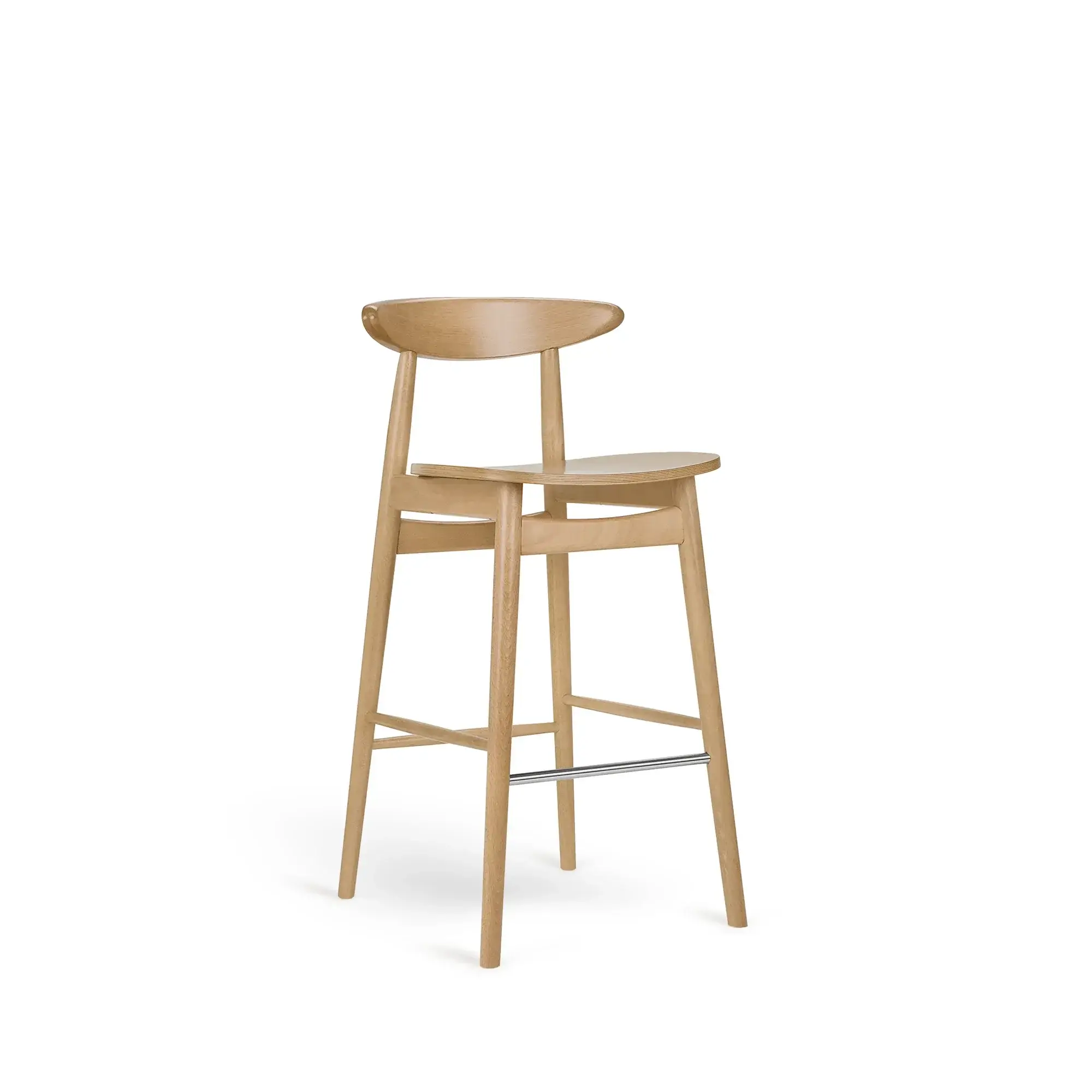 Taburete alto YESTERDAY – Asiento y respaldo de madera – haya clara M07 [H-4100-SH680-M07] (2)