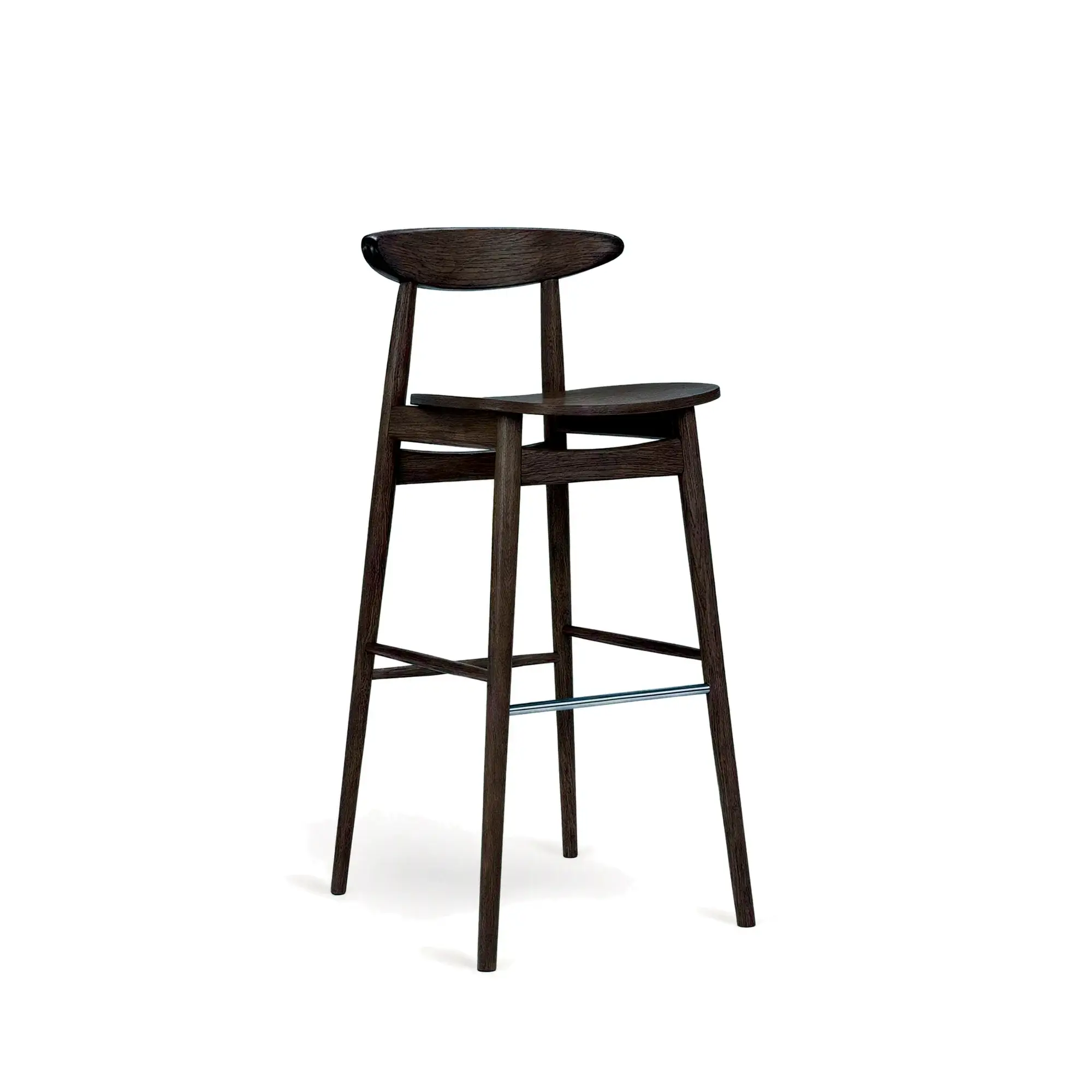 Taburete alto YESTERDAY – Asiento y respaldo de madera – roble marrón M50 [H-4100-SH780-DM50] (10)