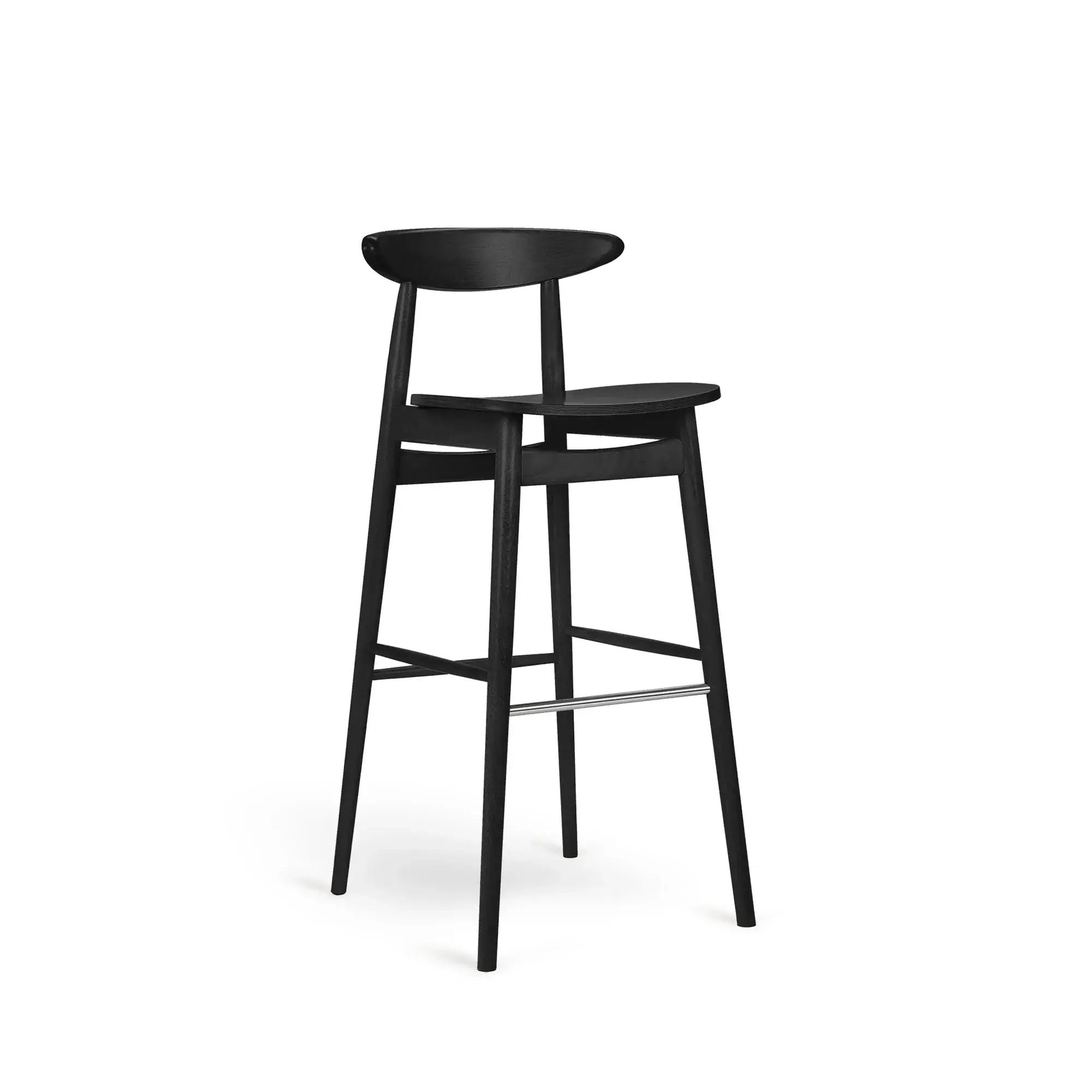 Taburete alto YESTERDAY – Asiento y respaldo de madera – haya negra M63 [H-4100-SH780-M63] (6)