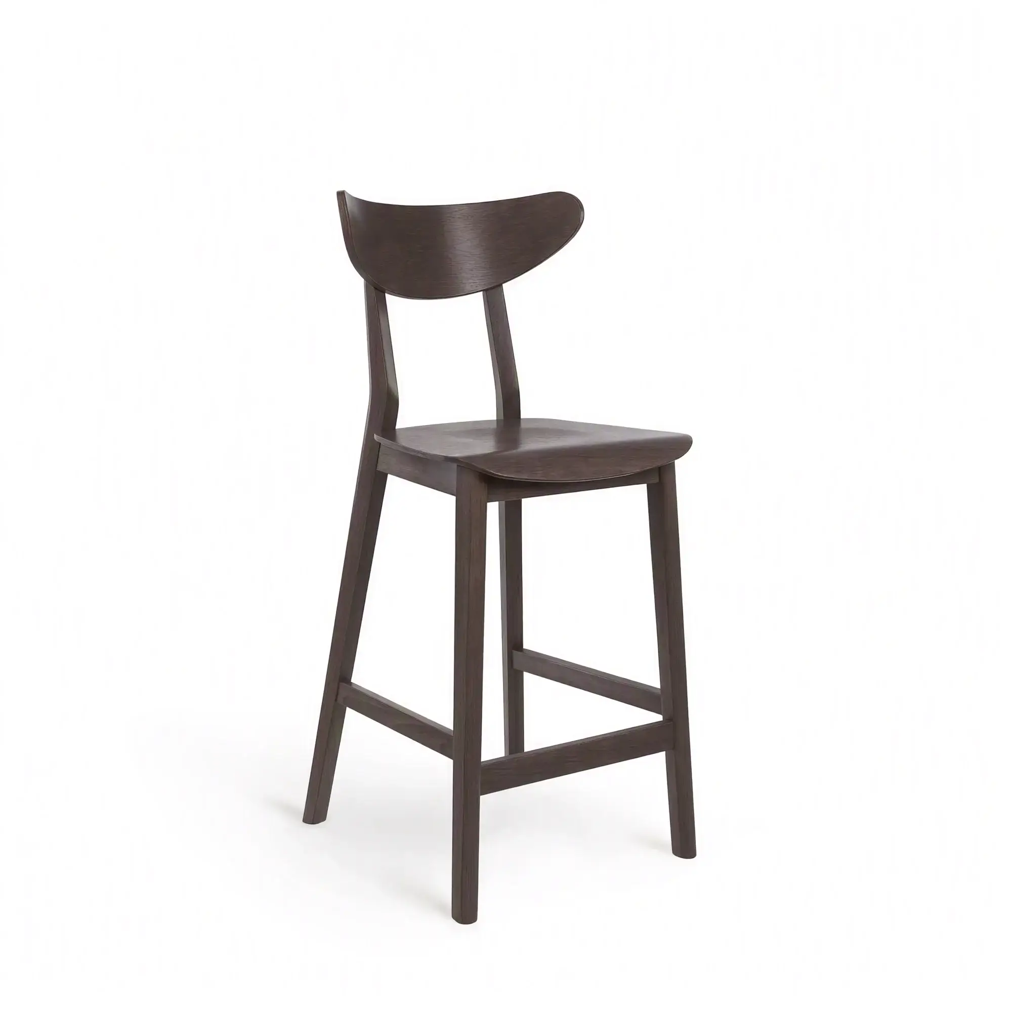 Taburete alto LOF – Asiento y respaldo de madera – haya marrón M50 [H-4230-SH680-M50] (3)