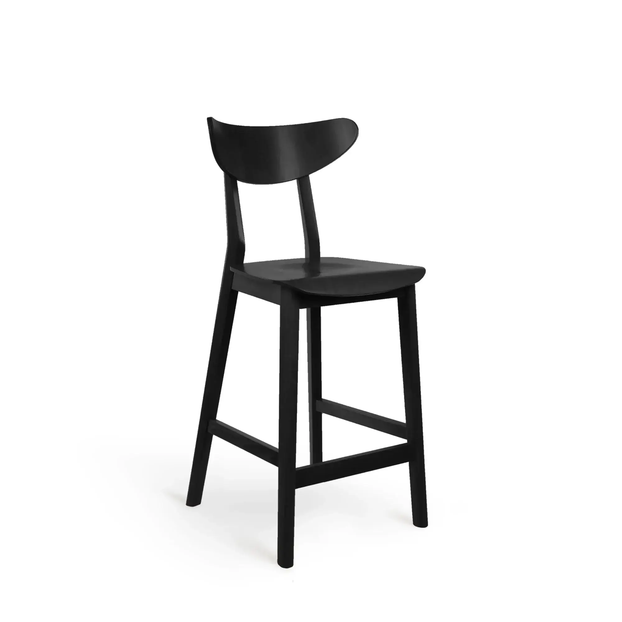 Taburete alto LOF – Asiento y respaldo de madera – haya negra M63 [H-4230-SH680-M63] (5)