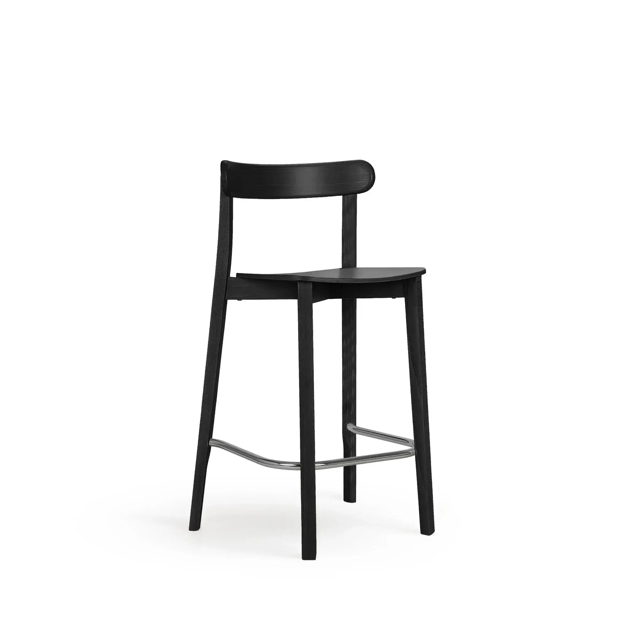 Taburete alto ICHO – Asiento y respaldo de madera – haya negra M63 [H-4420-SH710-M63] (5)