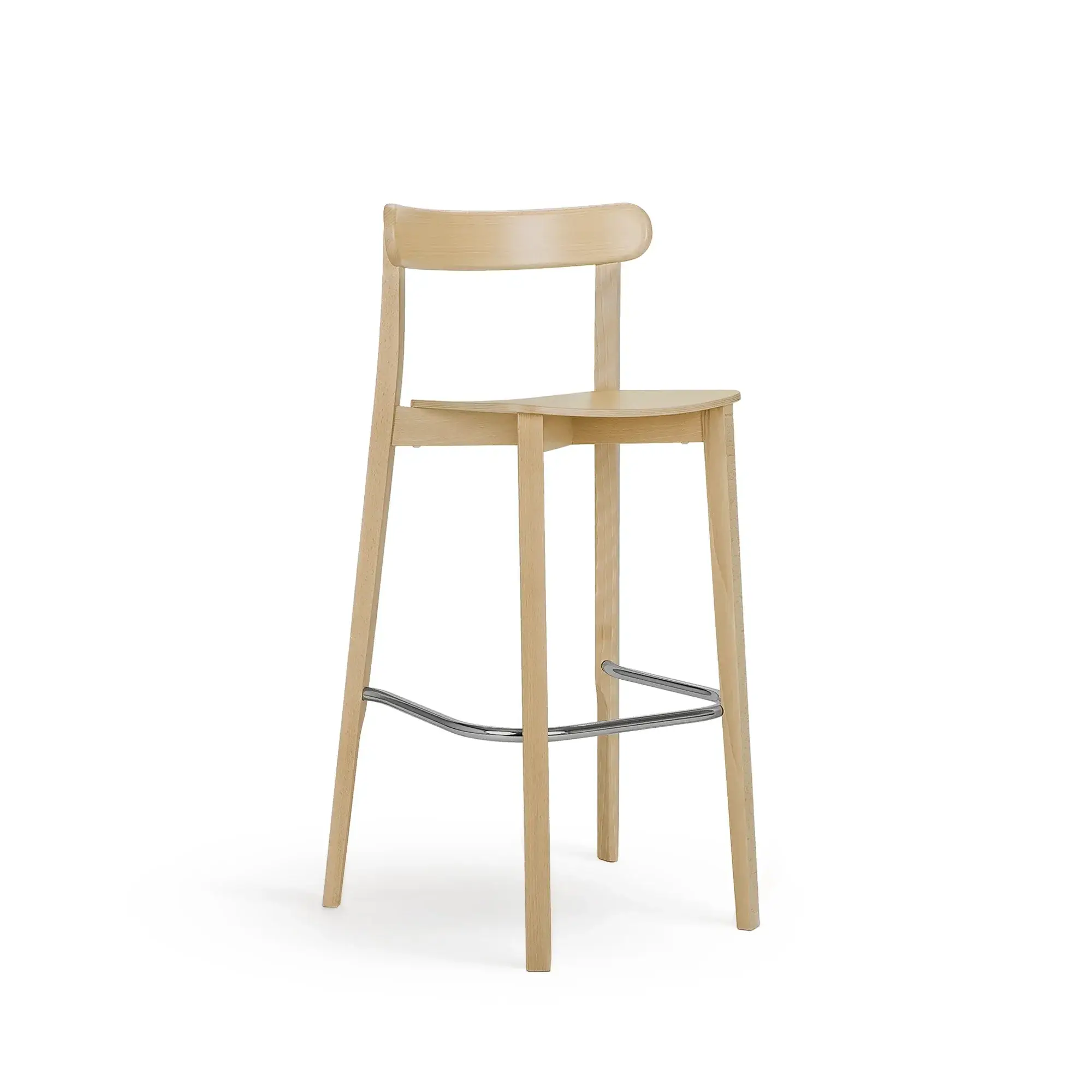 Taburete alto ICHO – Asiento y respaldo de madera – haya clara M07 [H-4420-SH810-M07] (4)