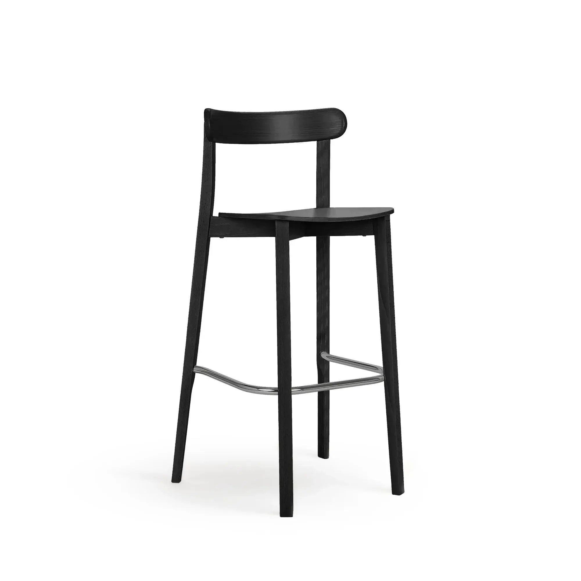 Taburete alto ICHO – Asiento y respaldo de madera – haya negra M63 [H-4420-SH810-M63] (6)