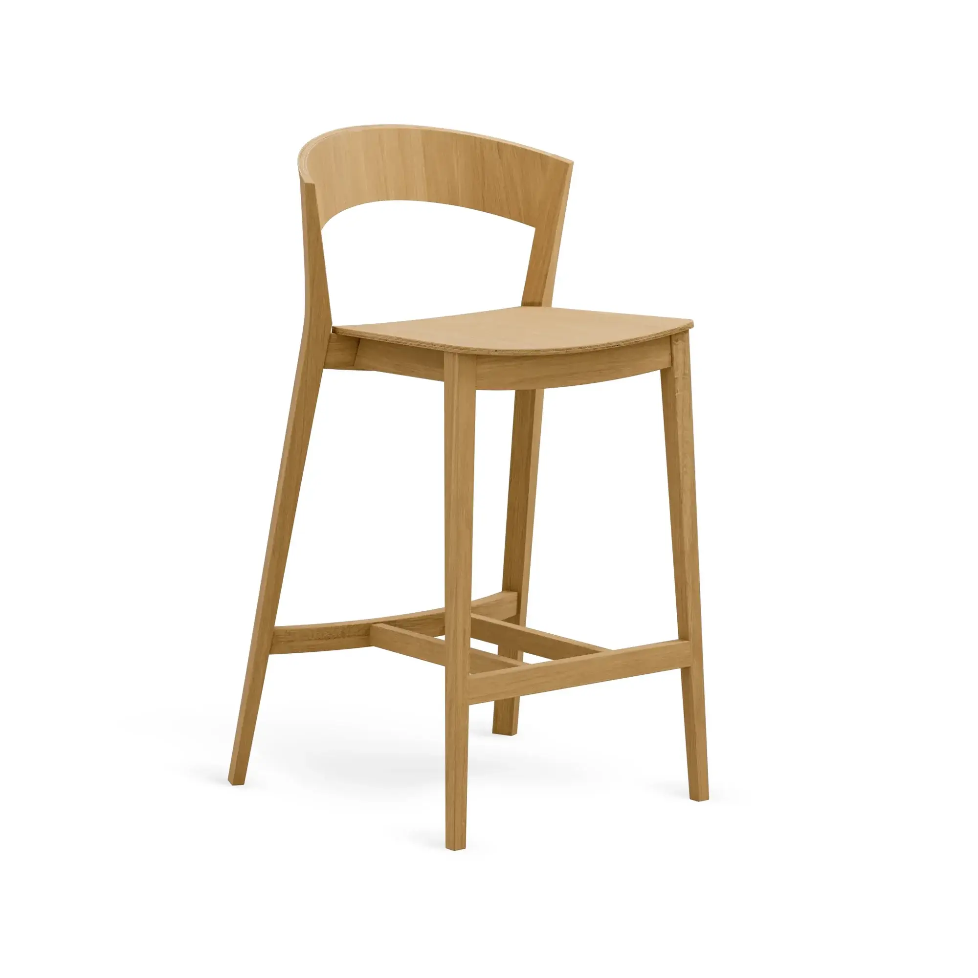 Taburete alto ARCHER – Asiento y respaldo de madera – roble cálido M10 [H-4800-SH680-M10] (11)
