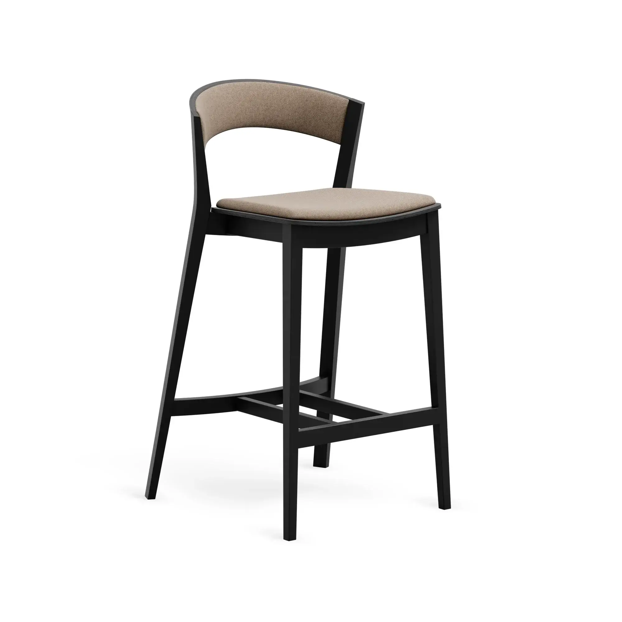 Taburete alto ARCHER – Asiento y respaldo tapizados – haya negra M63 [H-4801-SH700-M63] (15)