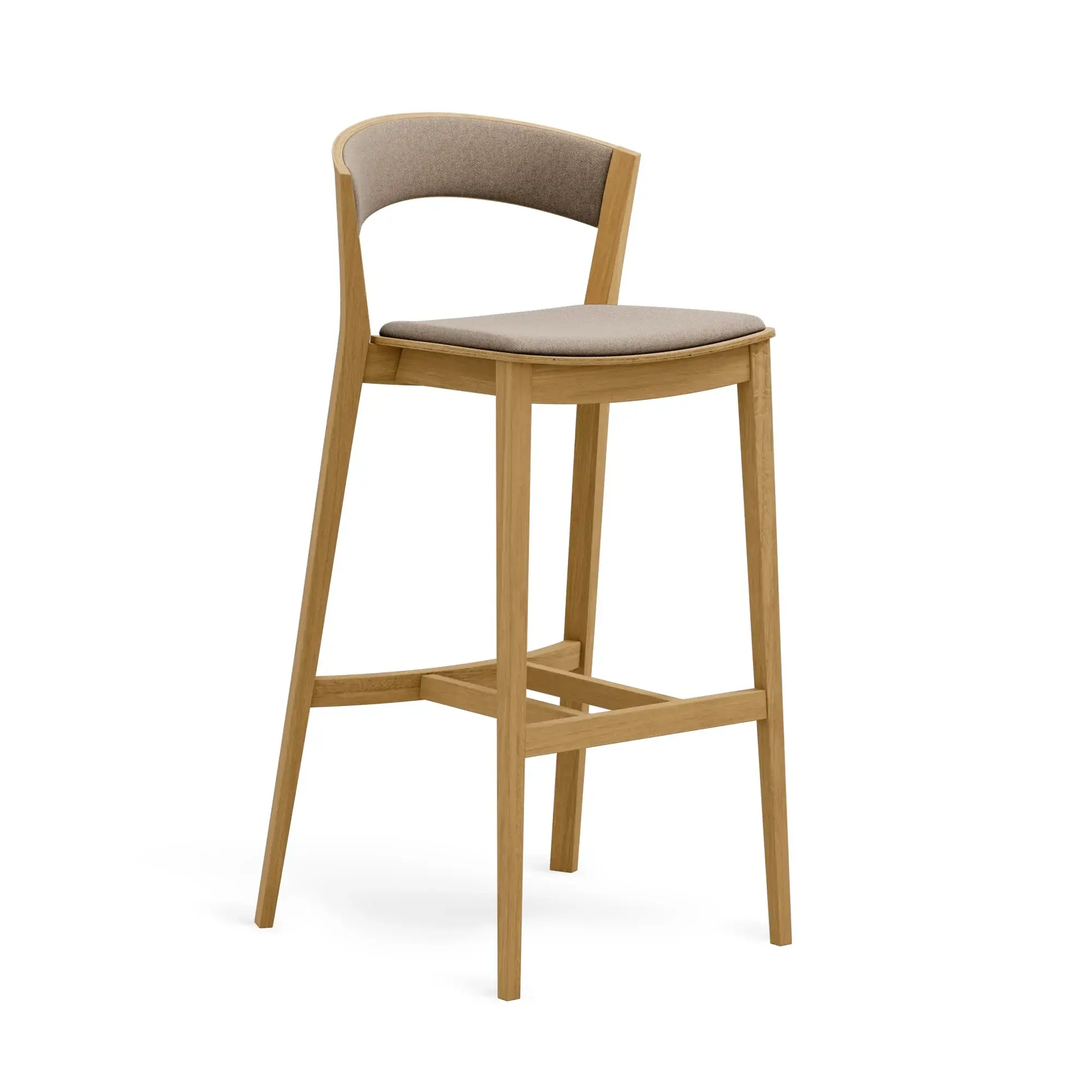 Taburete alto ARCHER – Asiento y respaldo tapizados – roble cálido M10 [H-4801-SH800-M10] (18)
