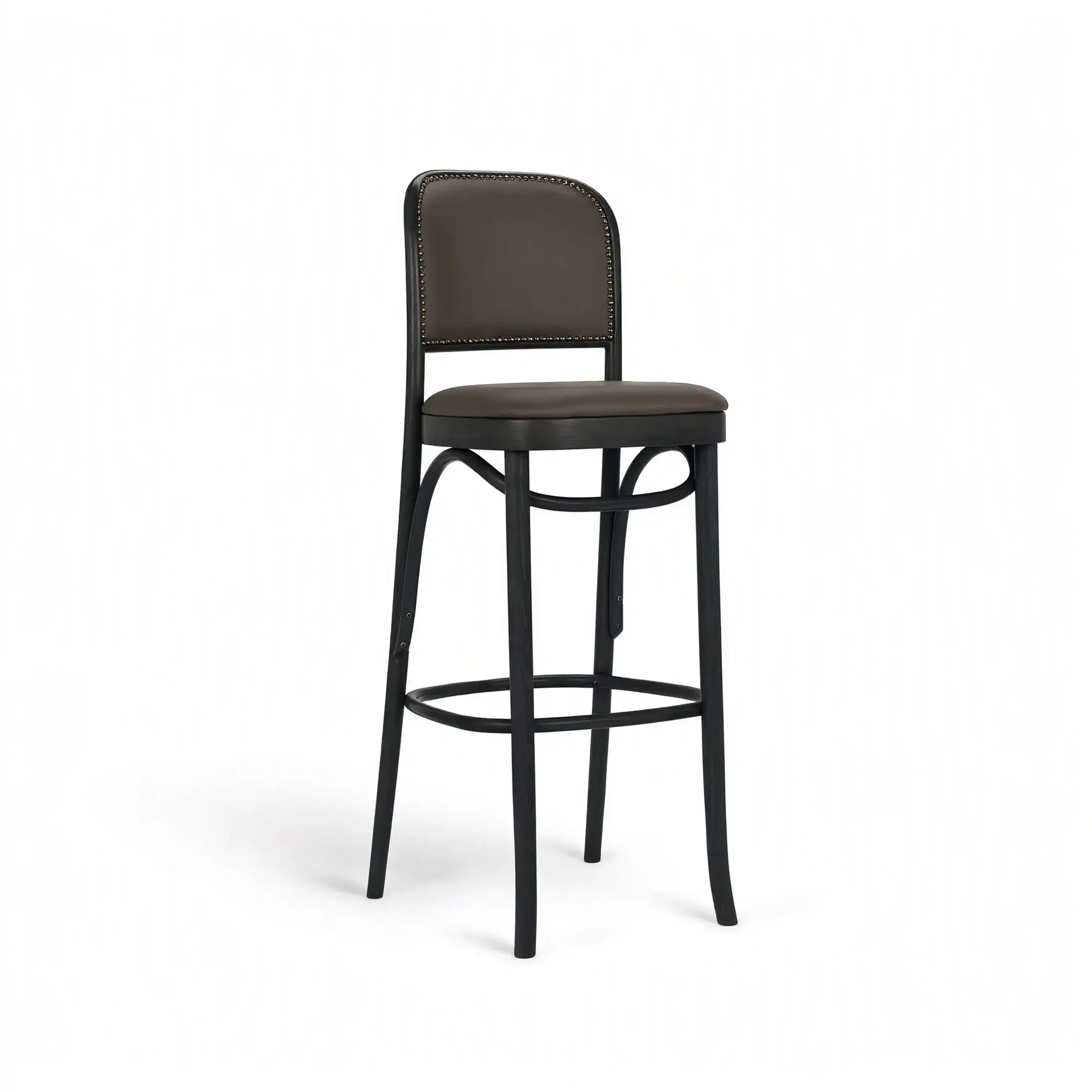 Taburete alto CLASSIC – Asiento y respaldo tapizados – haya negra M63 [H-8110U-SH790-M63] (9)