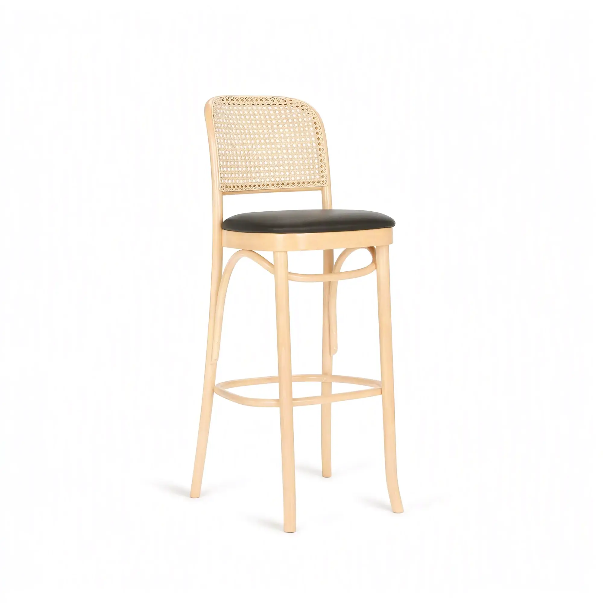 Taburete alto CLASSIC – Asiento tapizado · respaldo de rejilla tejida a mano – haya clara M07 [H-8111-SH790-M07] (5)