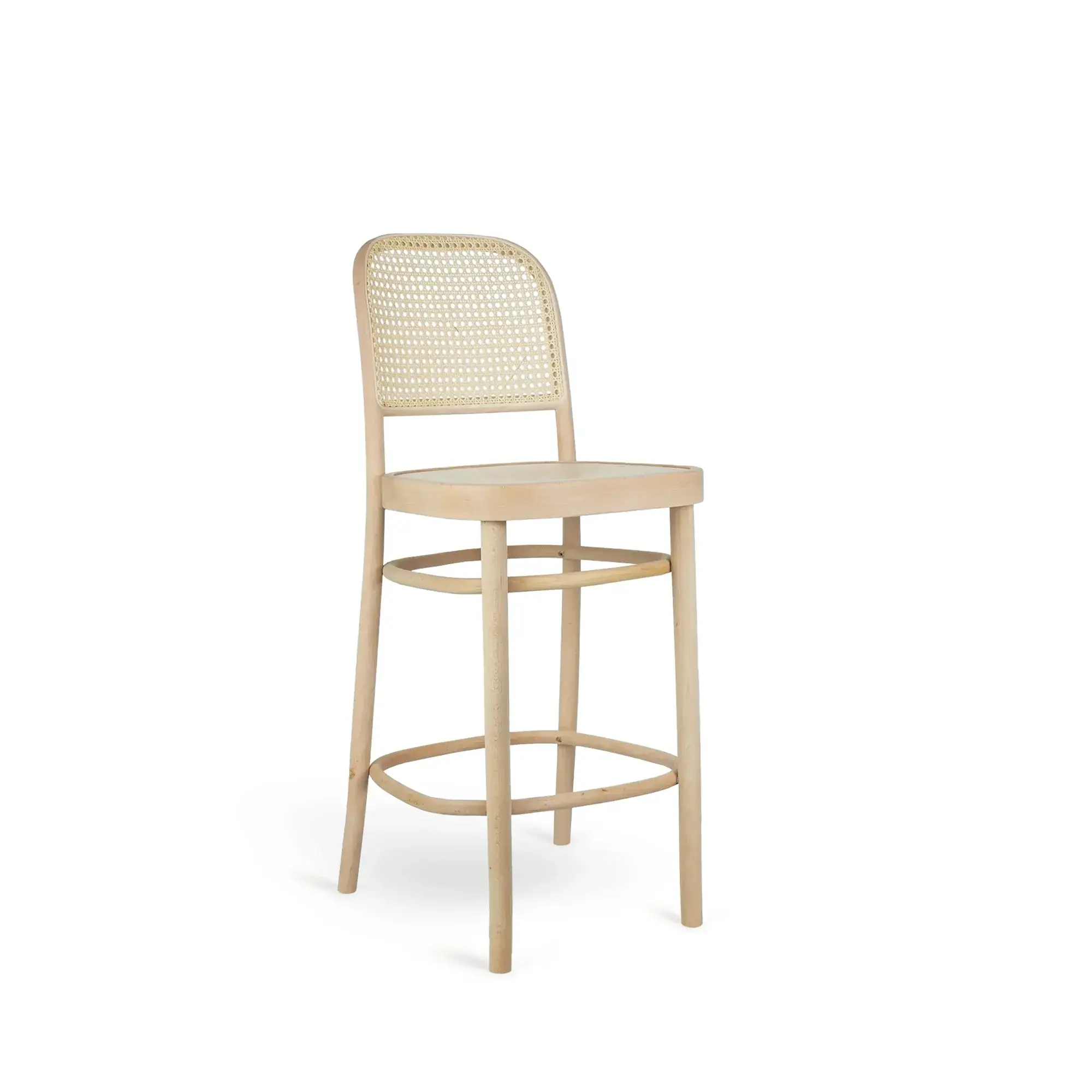 Taburete alto BENKO – Asiento de madera · respaldo de rejilla – haya clara M07 [H-8130-SH650-M07] (2)