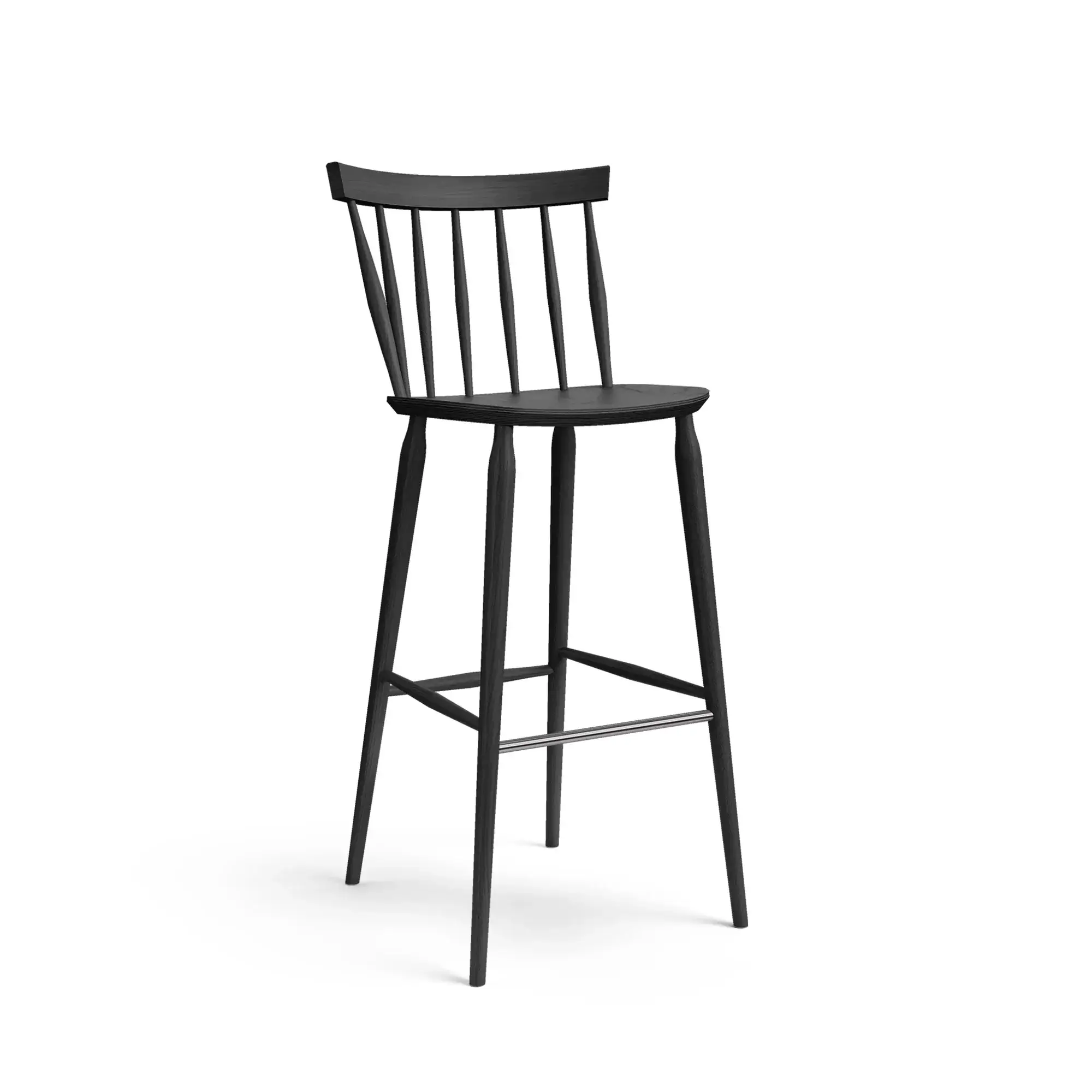Taburete alto ANTILLA – Taburete alto 78 cm – haya negra M63 [H-9850-SH780-M63] (4)