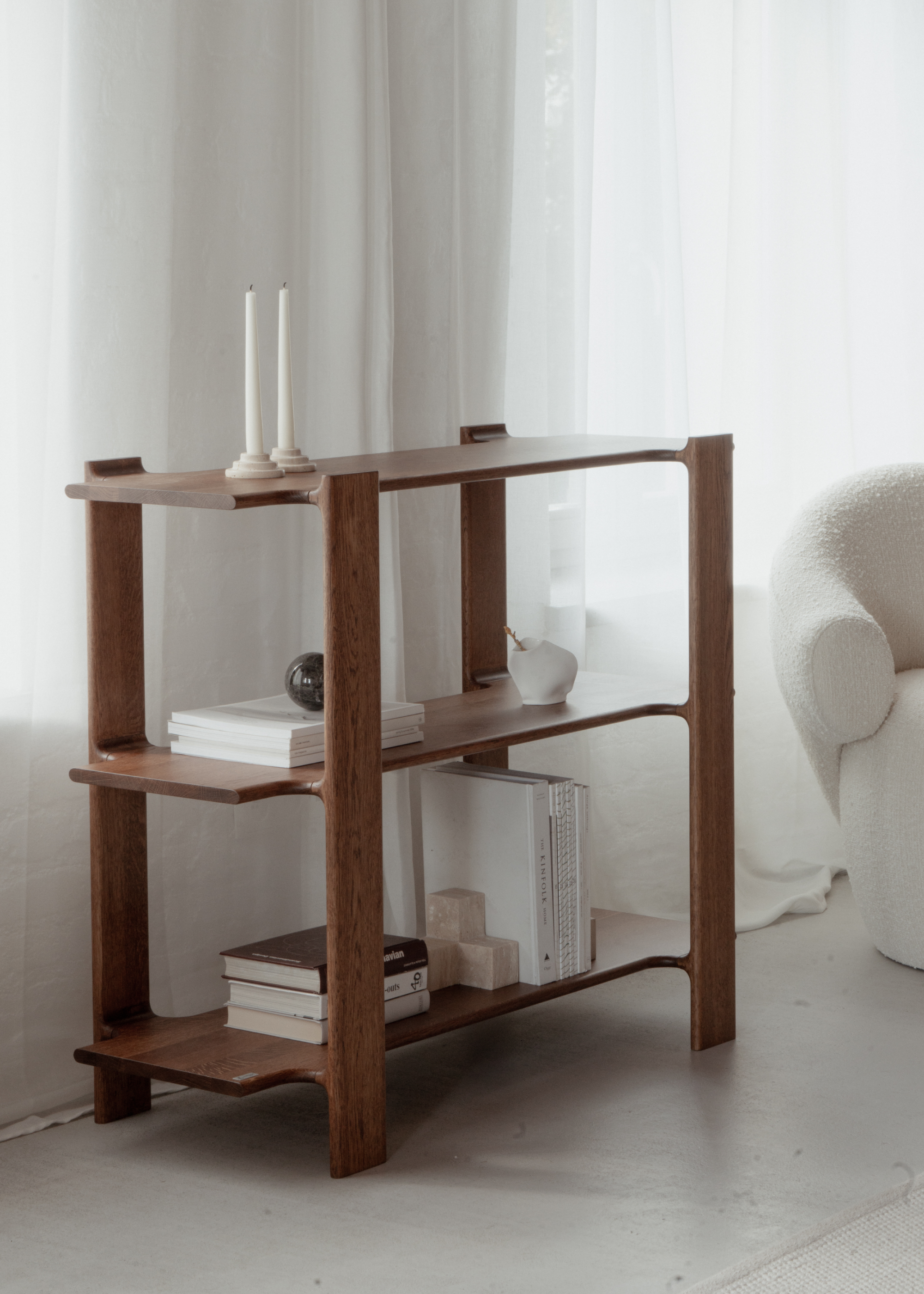 Estanteria LIGO 3 - Estanterías de Madera maciza de roble