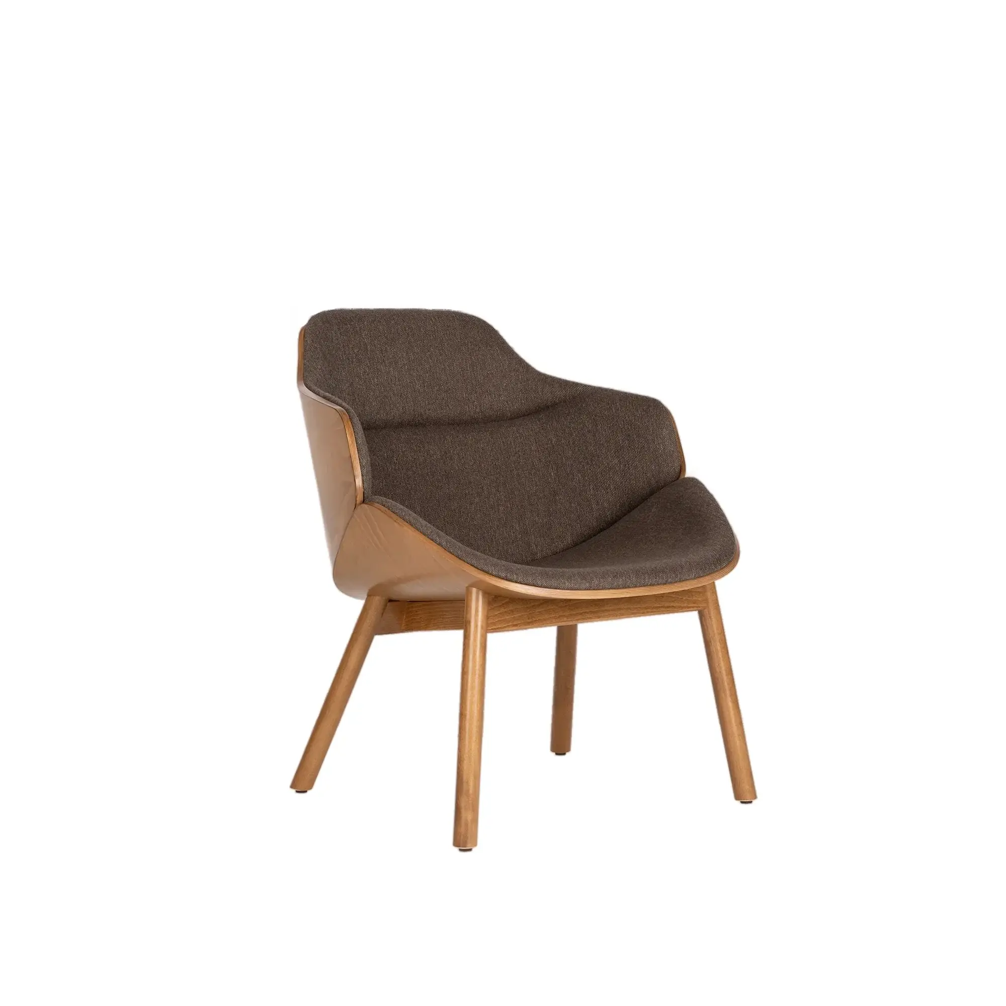 Butaca ARIA lounge – Patas de madera · doble panel de madera – roble teñido [M-M5340-OAK] (3)