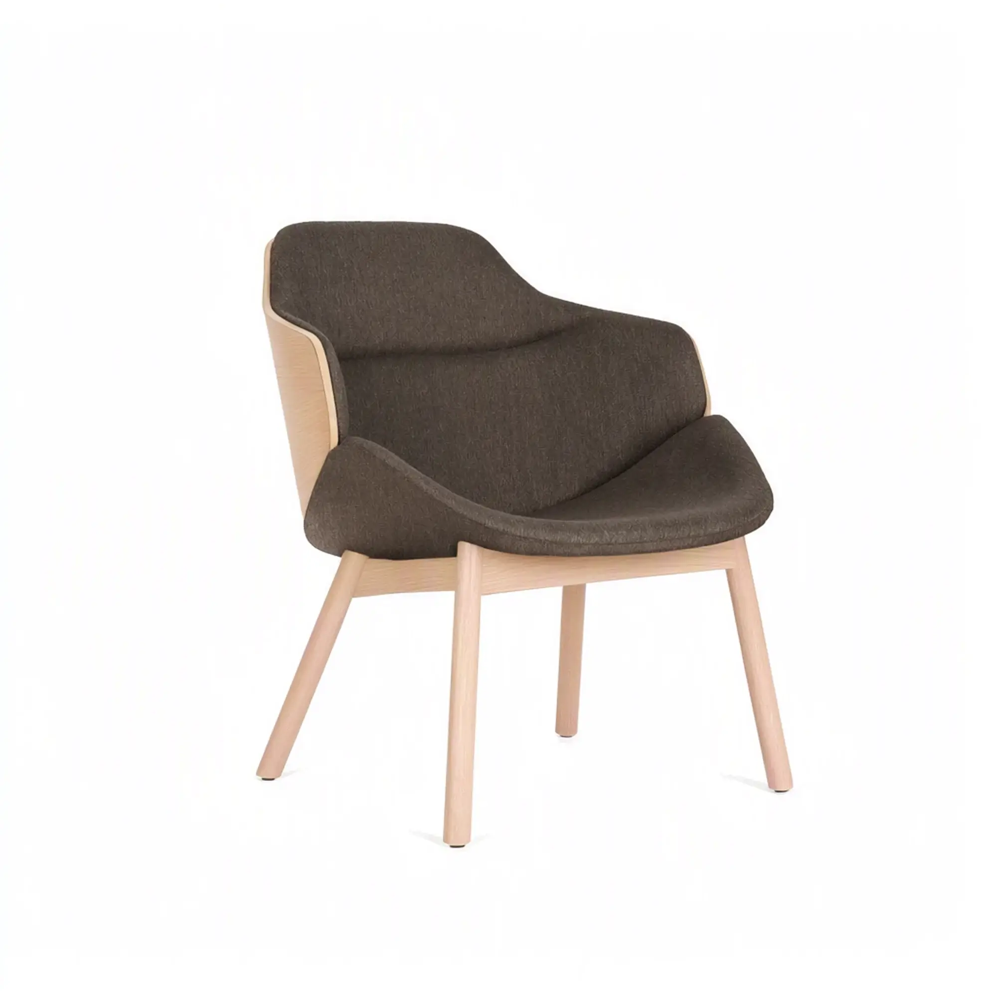 Butaca ARIA lounge – Patas de madera · panel de madera – haya teñida [M-M5350-BEECH] (4)