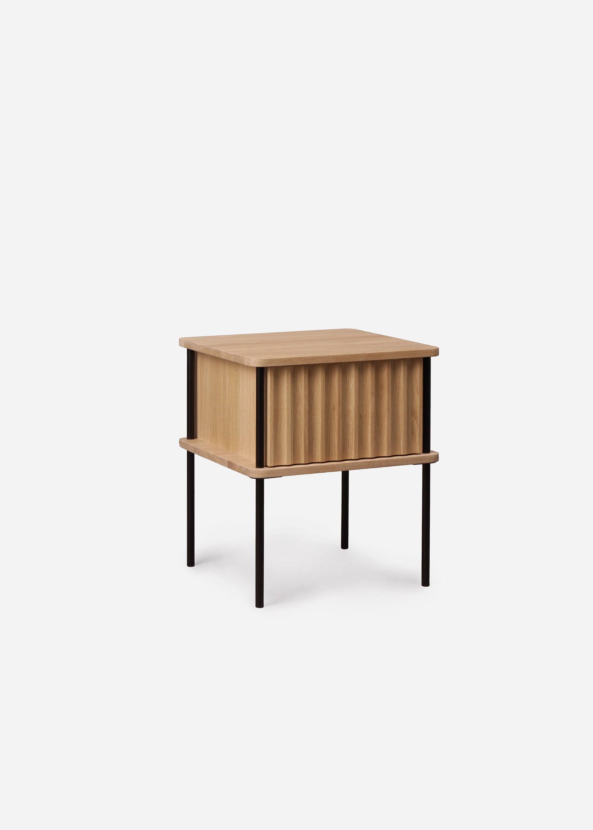 Mesita de noche MAYA - Mesitas de noche de Madera maciza de roble (4)