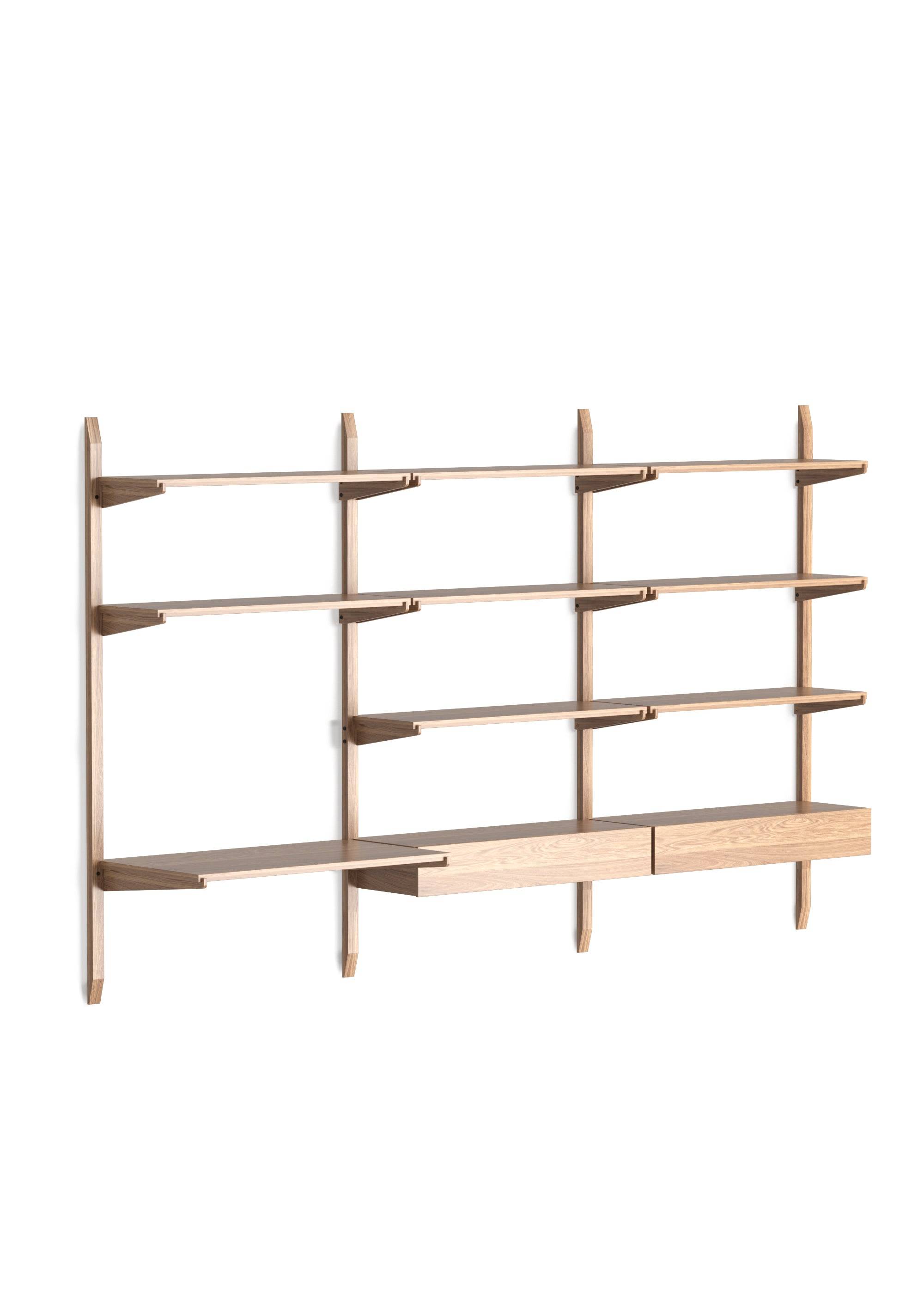 Sistema NOKI(軒) 3 SHELVING - Estanterías de Madera maciza de roble (4)