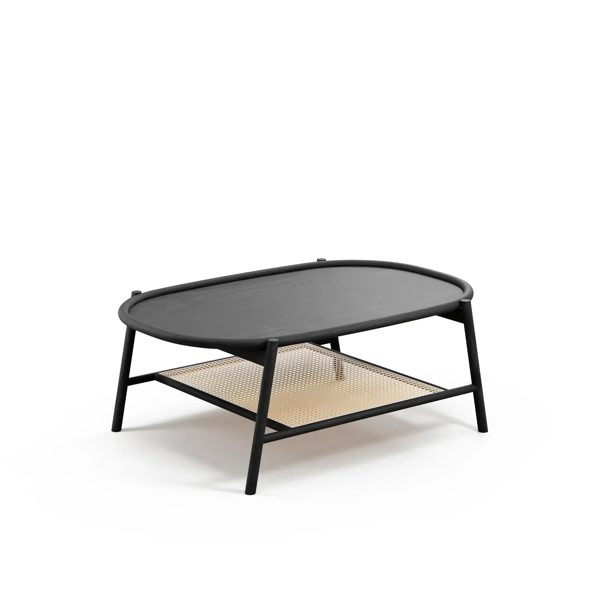 Mesa de centro DRUM – Tamaño M – haya negra M63 [T-M-M63] (8)