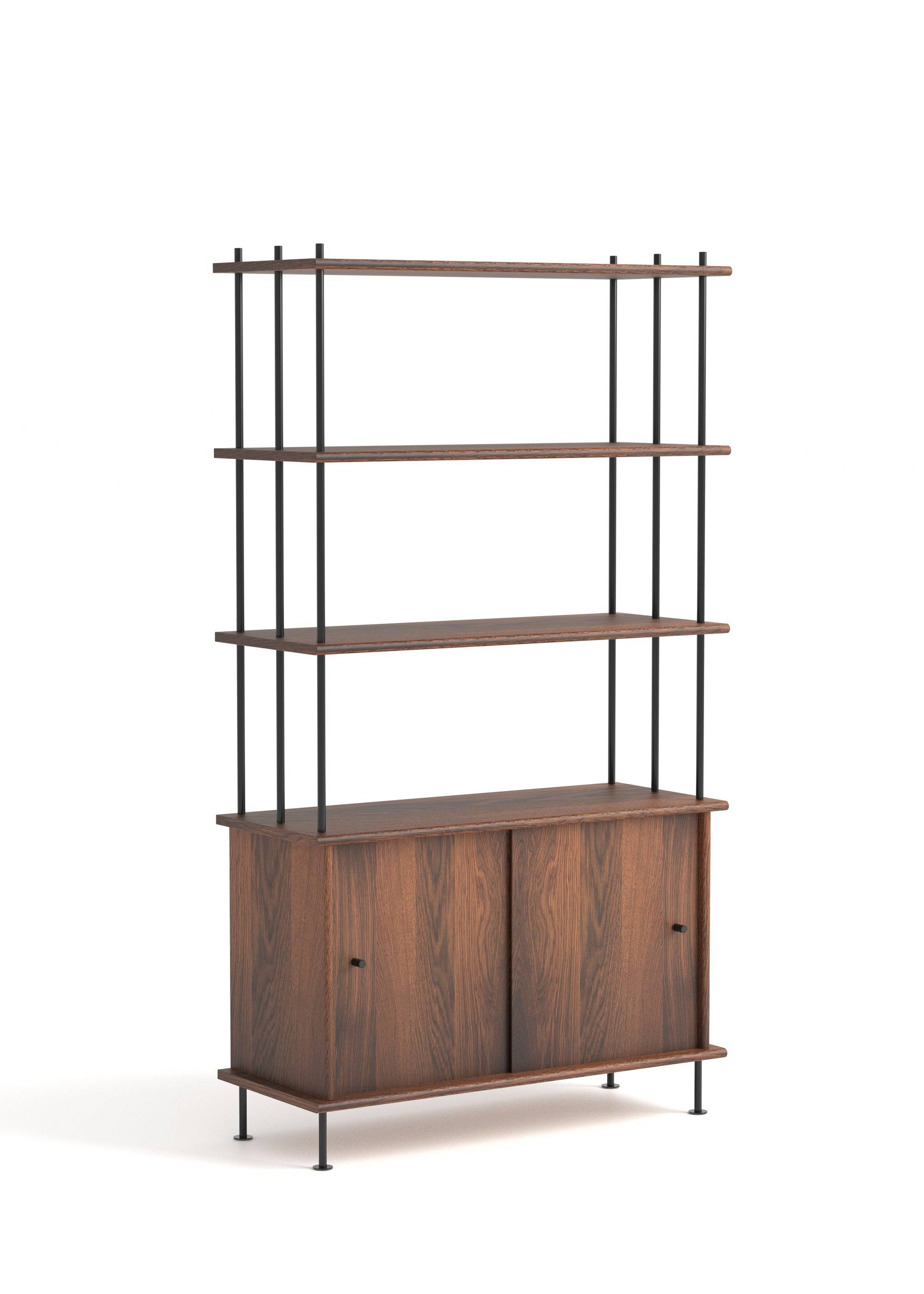 Sistema BAVA 100 - Estanterías de Madera maciza de roble (32)