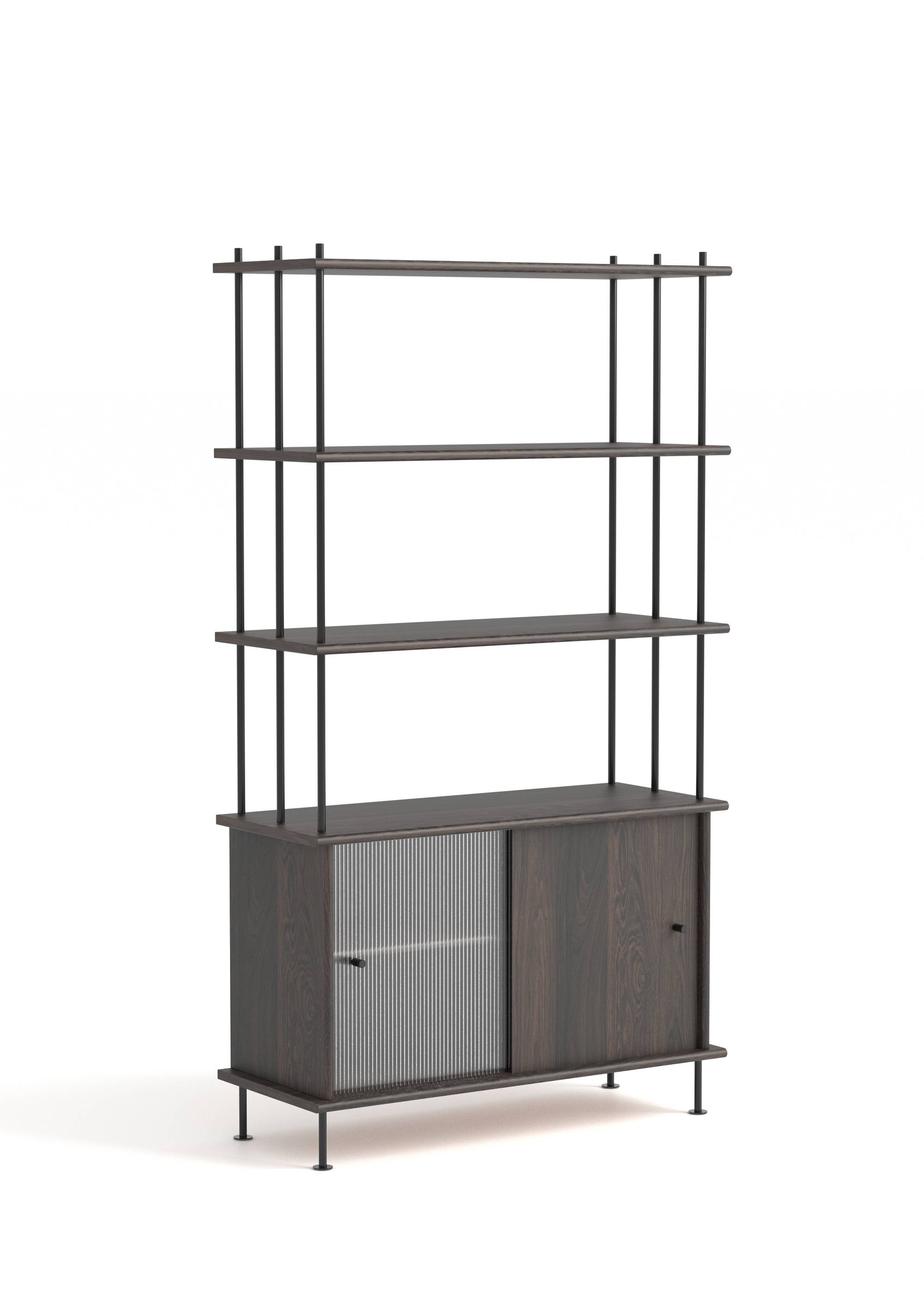 Sistema BAVA 100 - Estanterías de Madera maciza de roble (36)