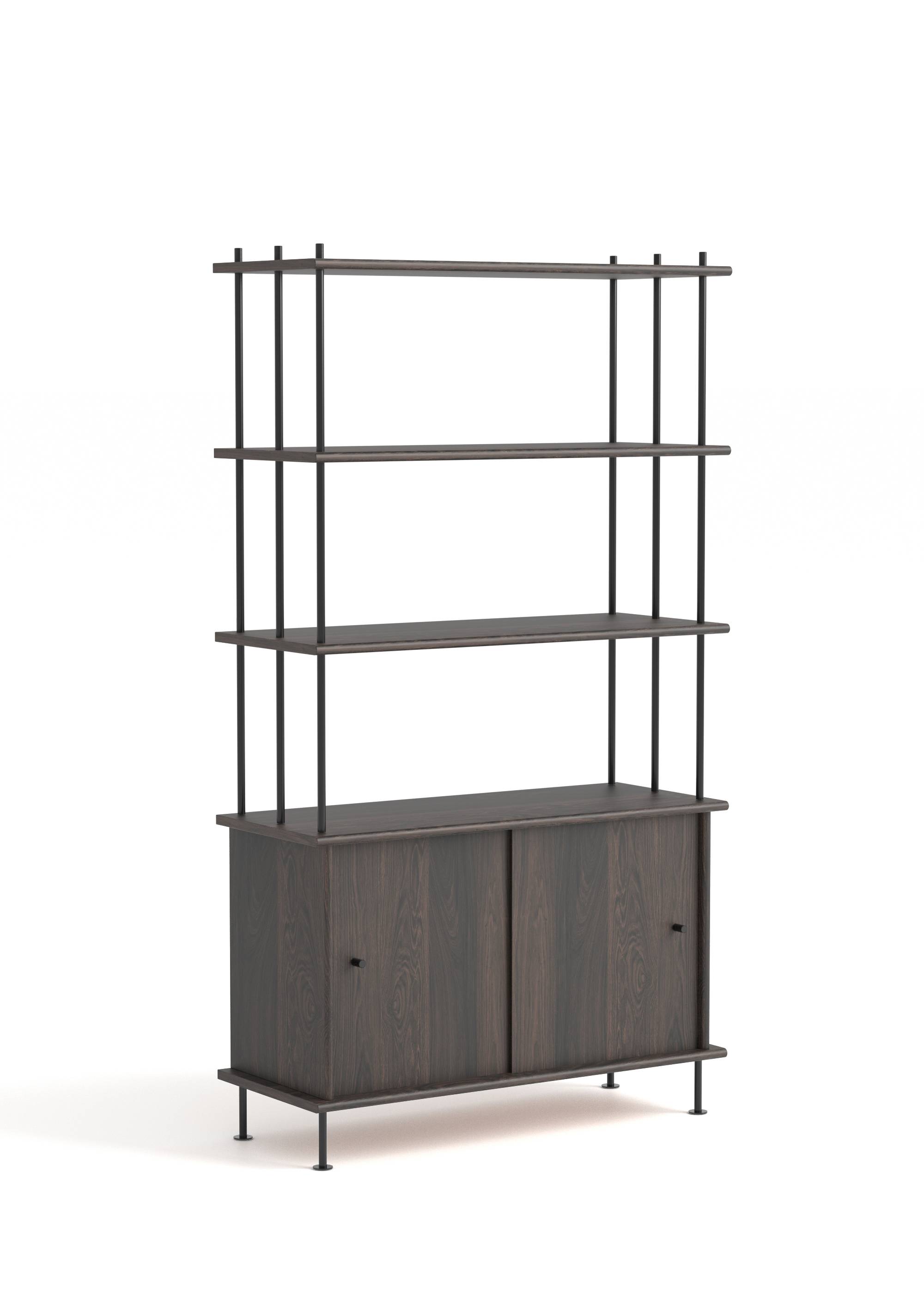 Sistema BAVA 100 - Estanterías de Madera maciza de roble (35)