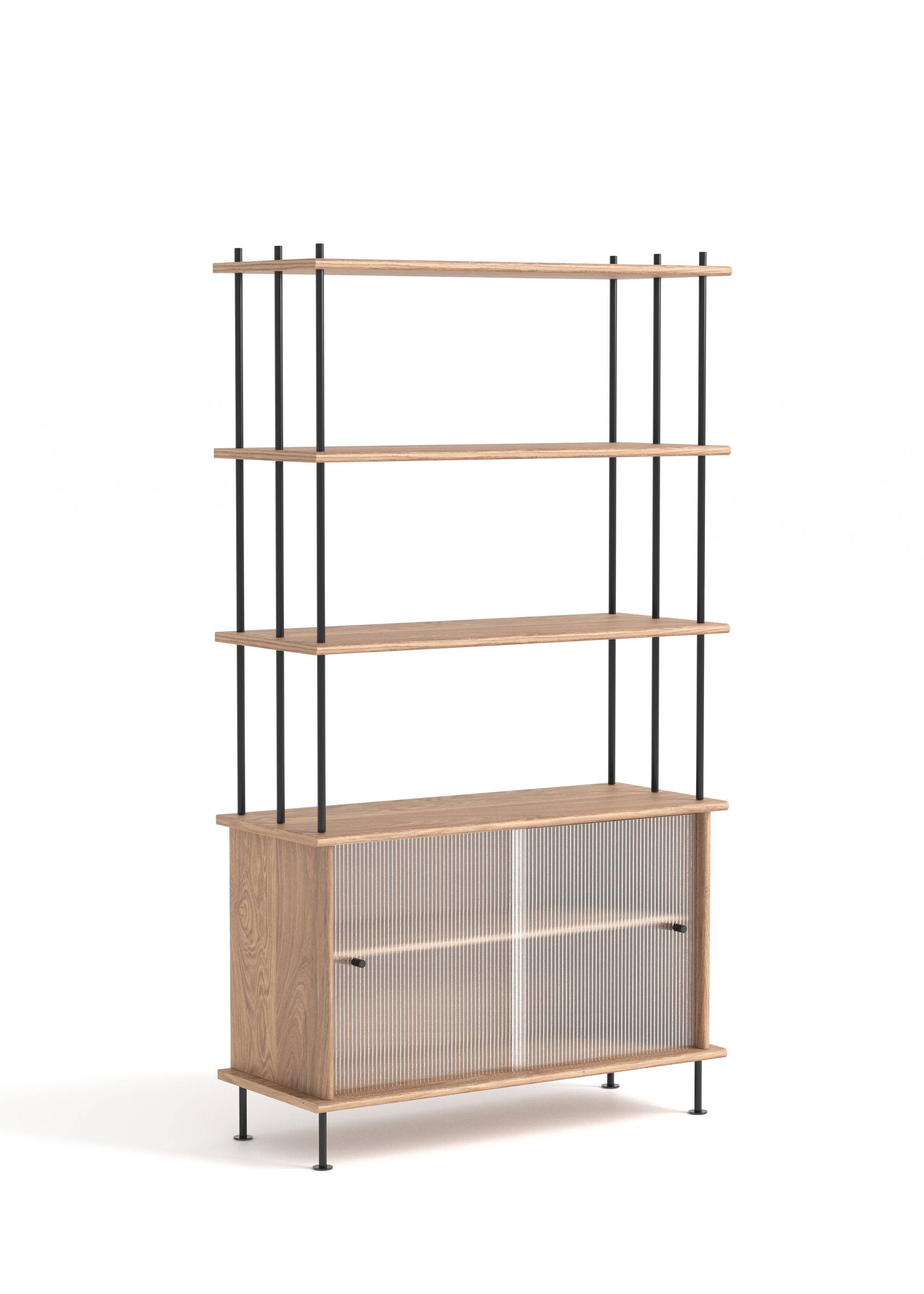 Sistema BAVA 100 - Estanterías de Madera maciza de roble (31)