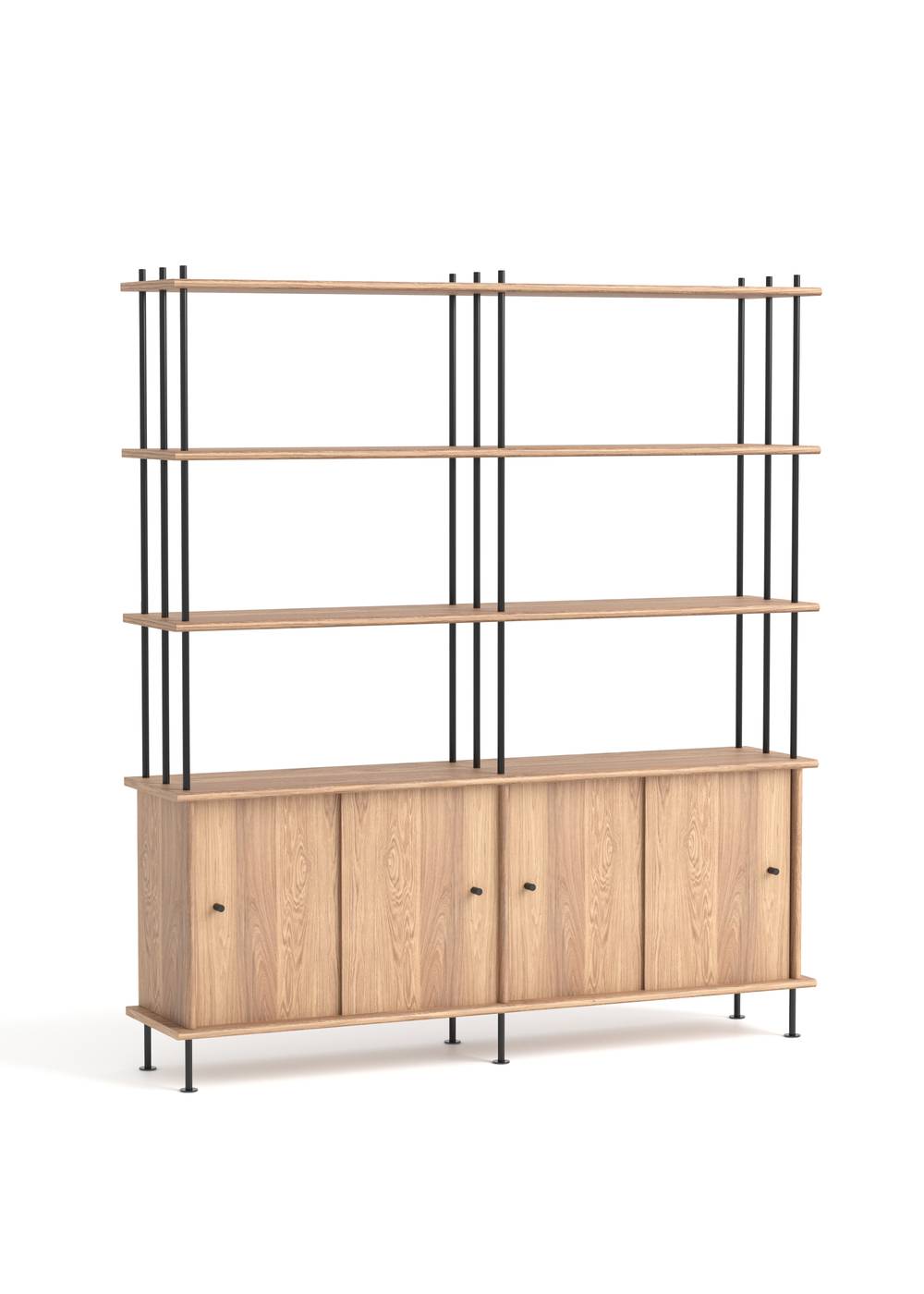 Sistema BAVA 160 - Estanterías de Madera maciza de roble (30)