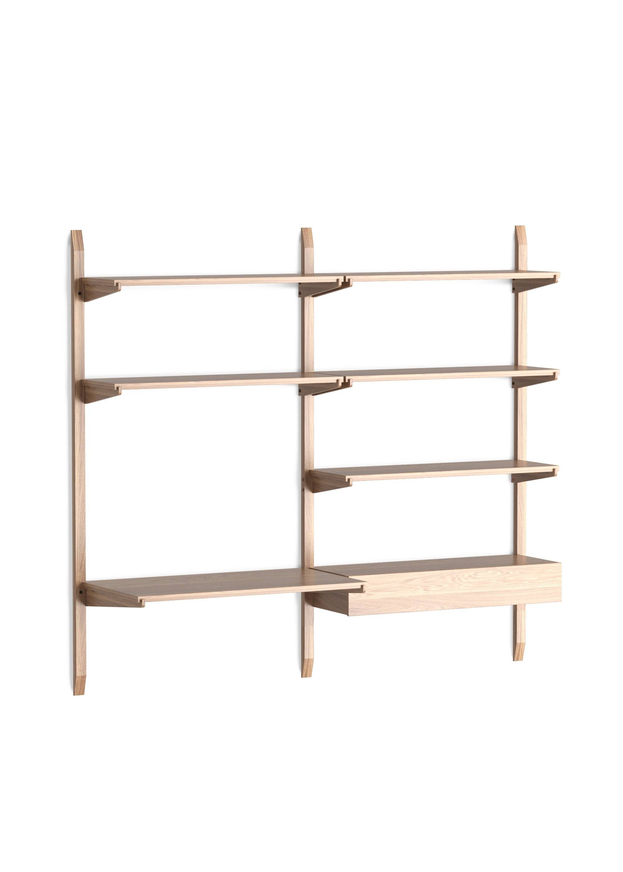 Sistema NOKI(軒) 2 SHELVING - Estanterías de Madera maciza de roble (3)