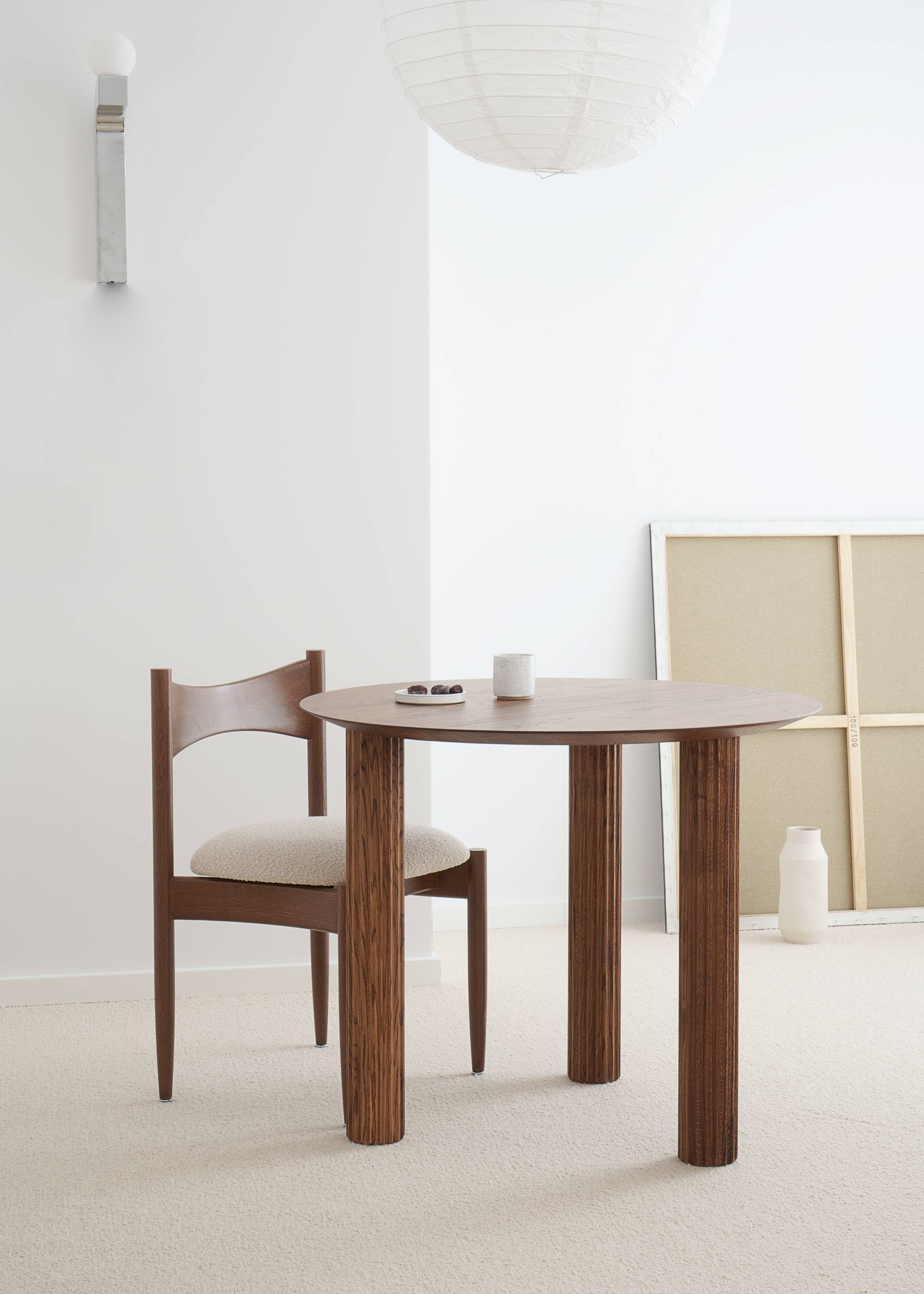 Mesa FILAR 90 - Mesas de Madera maciza de roble
