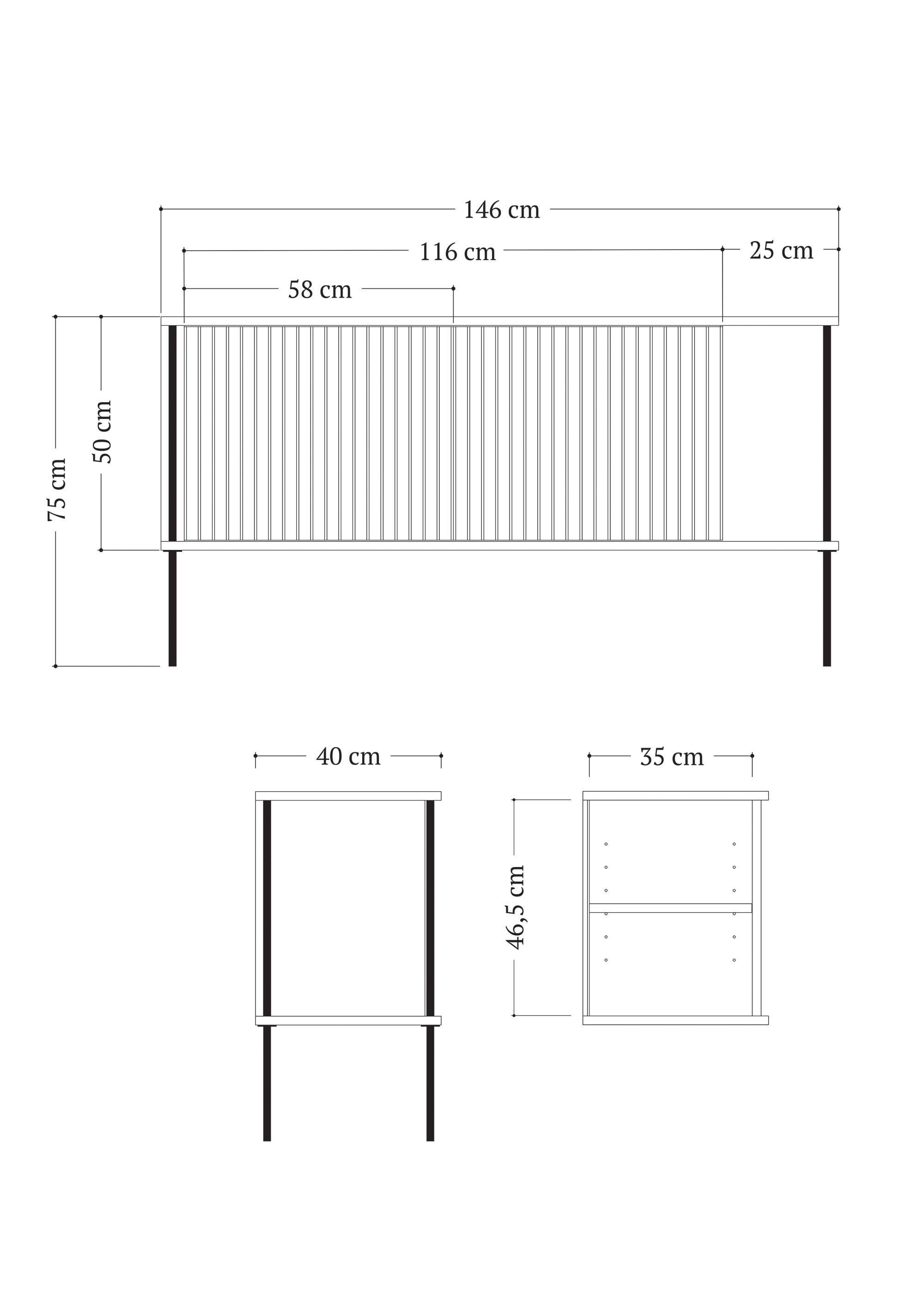 Armario MAYA 2 - Cómodas y cajoneras de Madera maciza de roble (10)