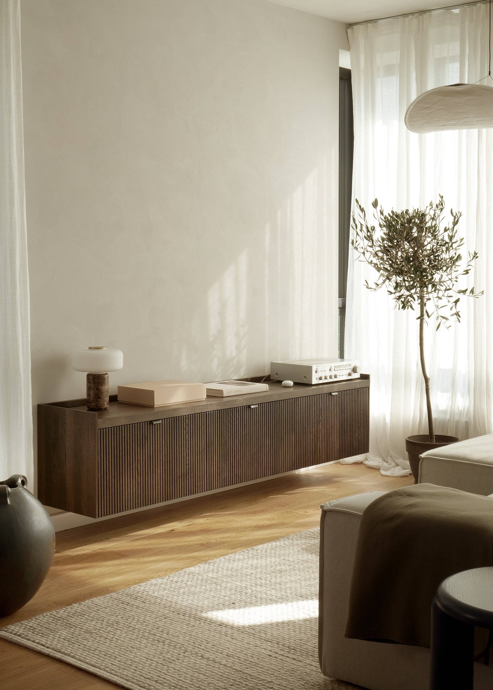 Mueble de TV Meda 3 - Muebles TV de Madera maciza de roble (4)