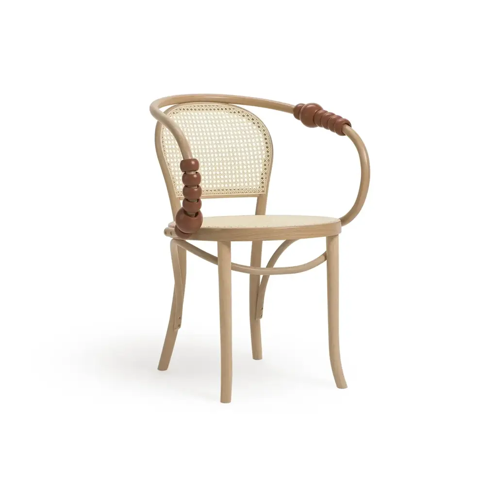 Butaca PERLINE – Asiento y respaldo de rejilla – haya clara M07 [B-1838-M07]