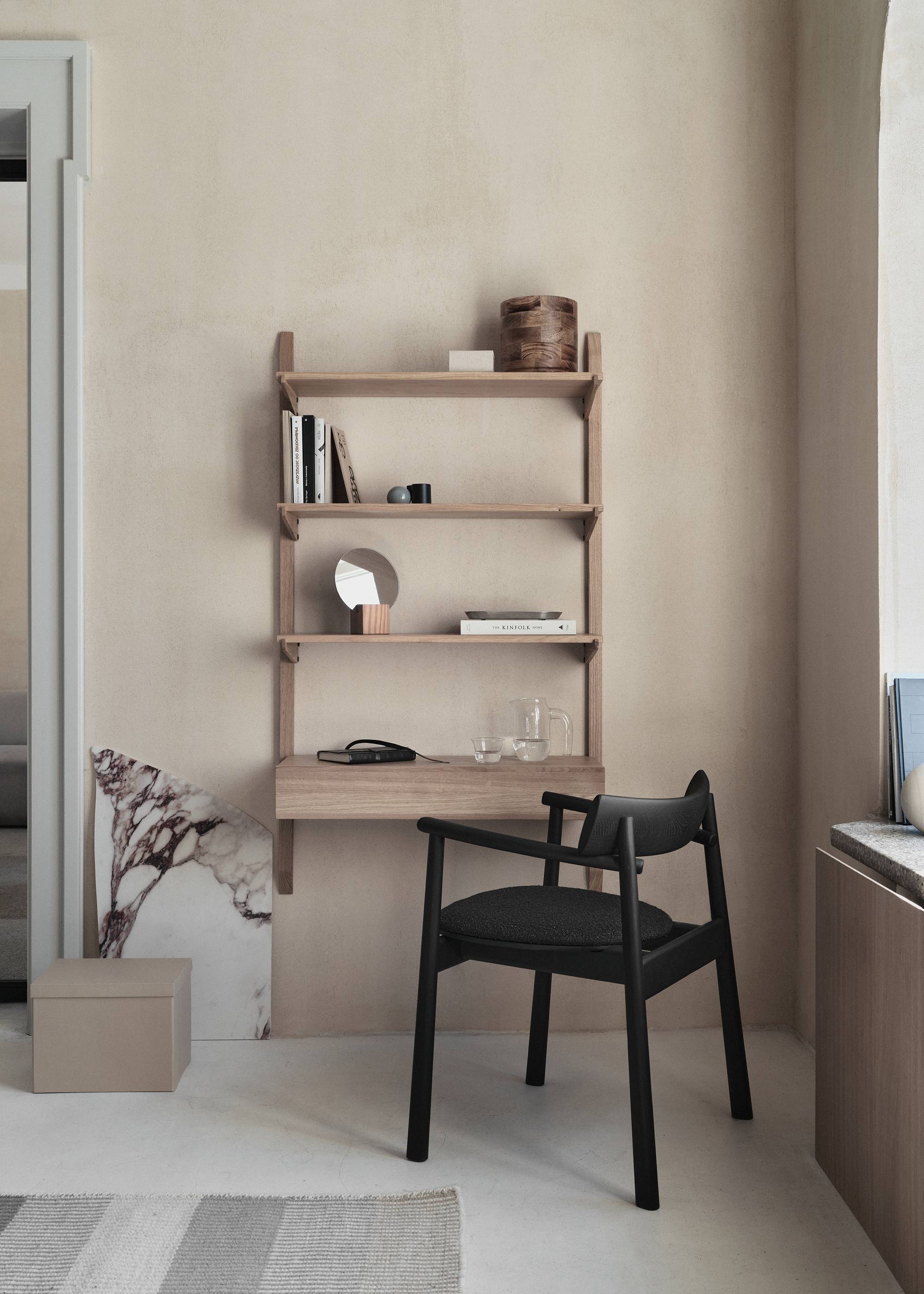 Sistema NOKI(軒) 1 SHELVING - Estanterías de Madera maciza de roble