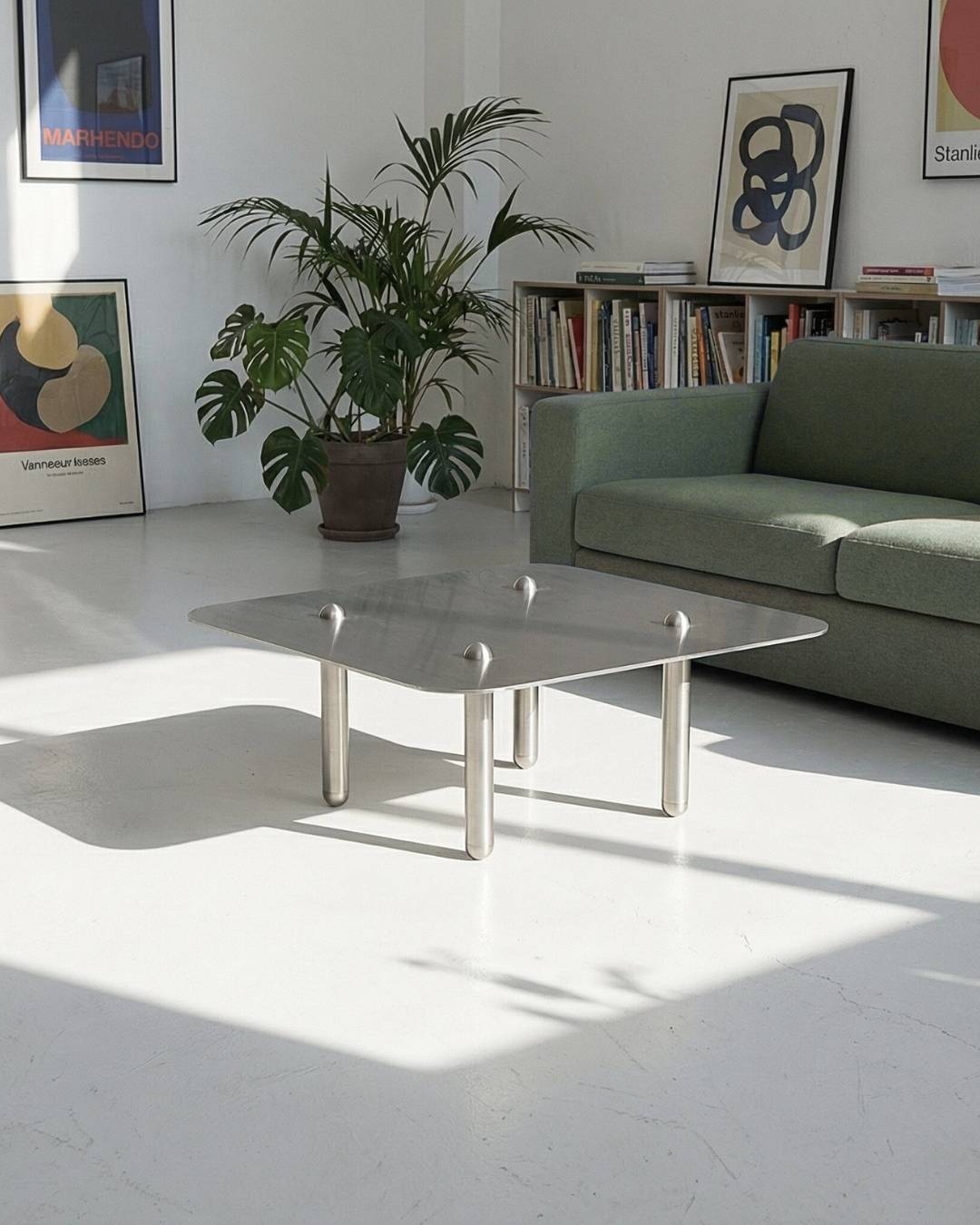 Mesa de centro TENSO CUBE - Mesas de centro de Acero inoxidable