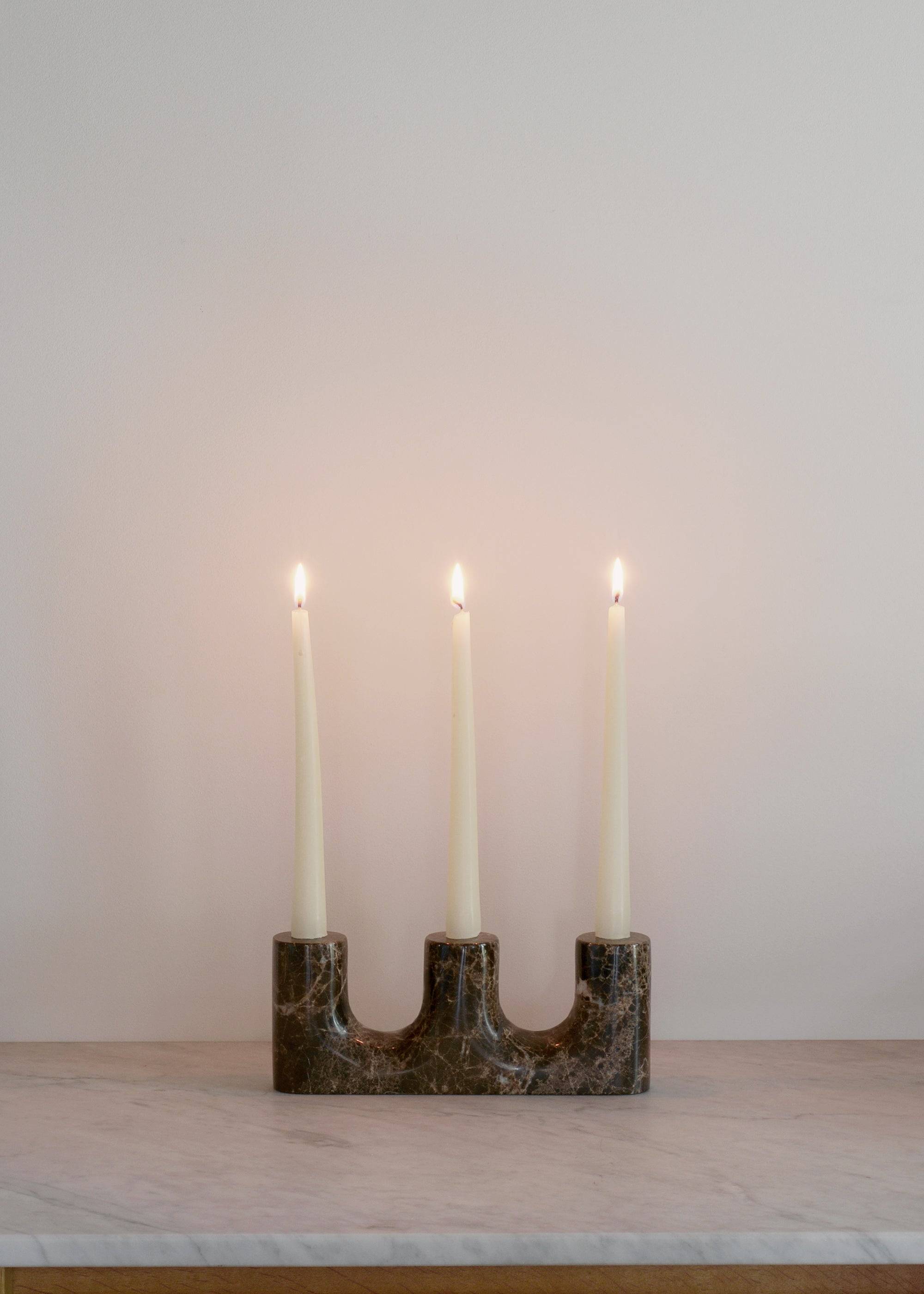 Portavelas Trilo - Candelabros de Mármol