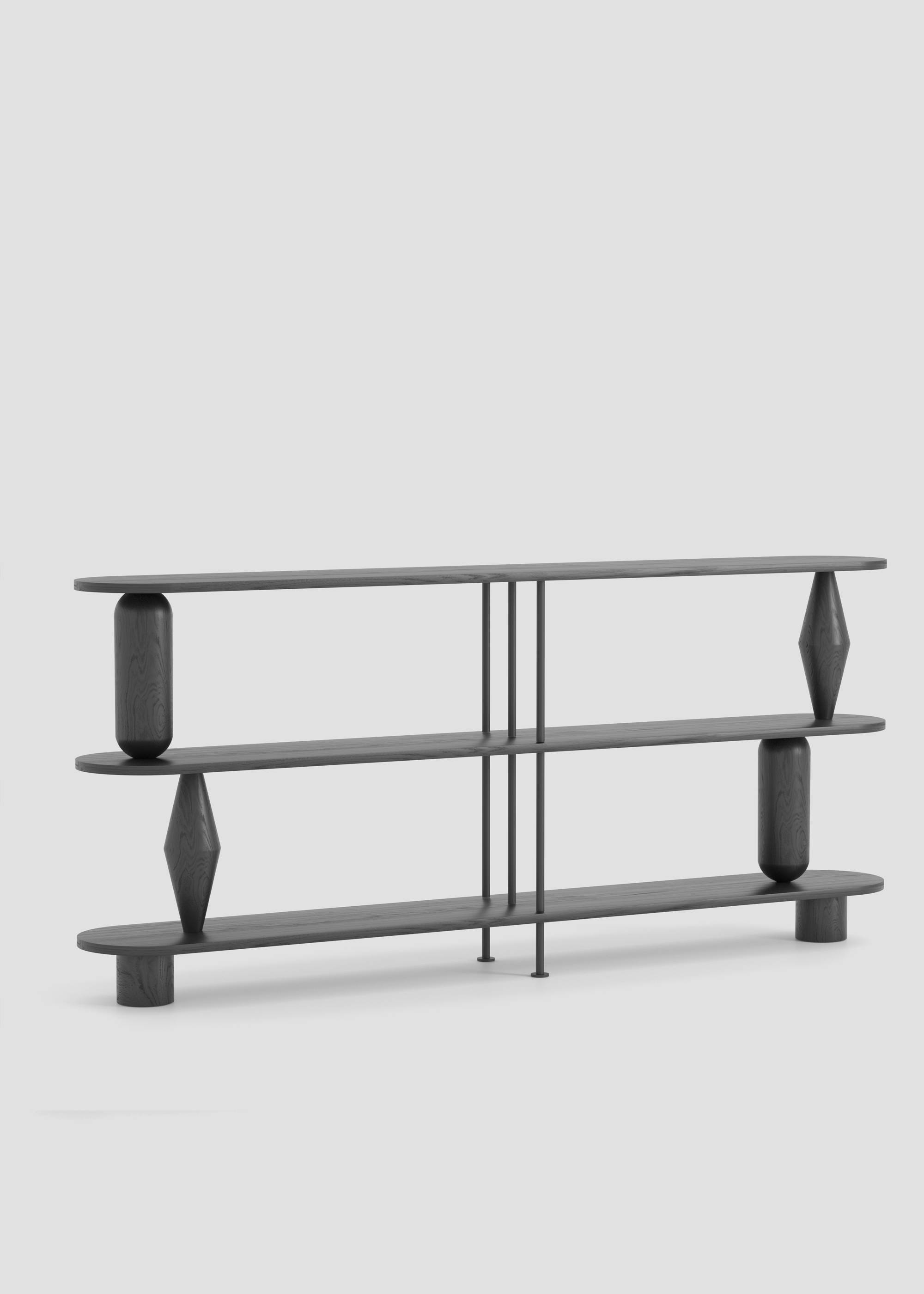 Estanteria VAZOO DUO 3 - Estanterías de Madera maciza de roble